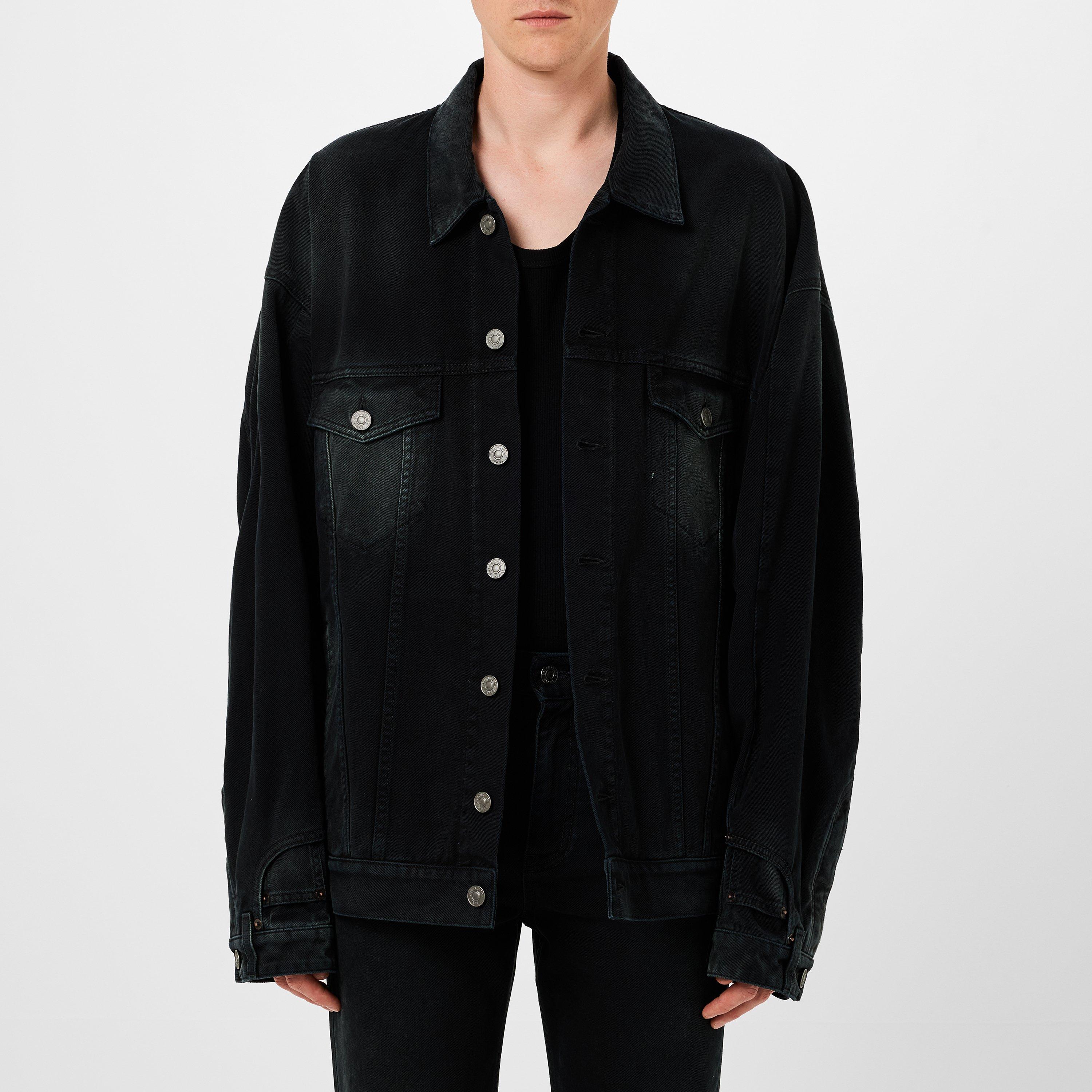 Bleach Black - Balenciaga - Men's Deconstructed Cotton Long Sleeve Denim Jacket - 3