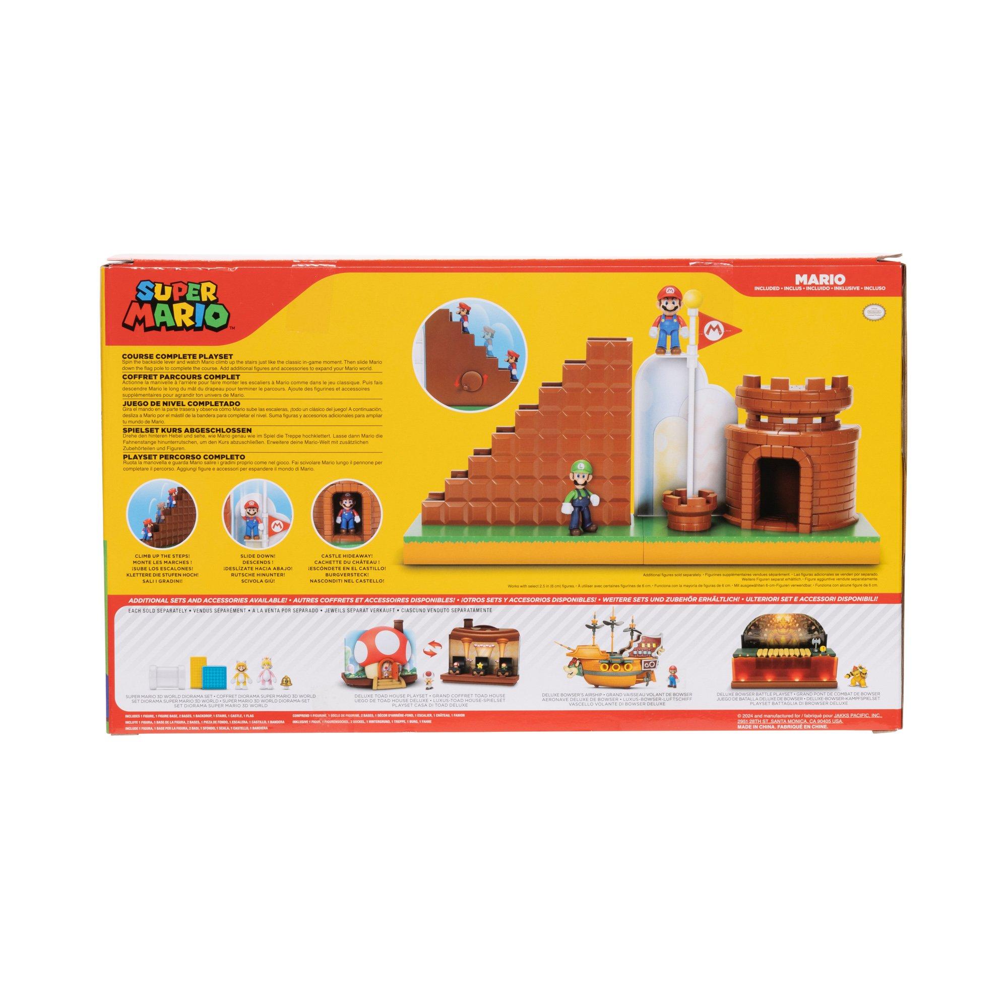 Jakks - Super Mario - Super Mario 2.5 Level End Playset - 2