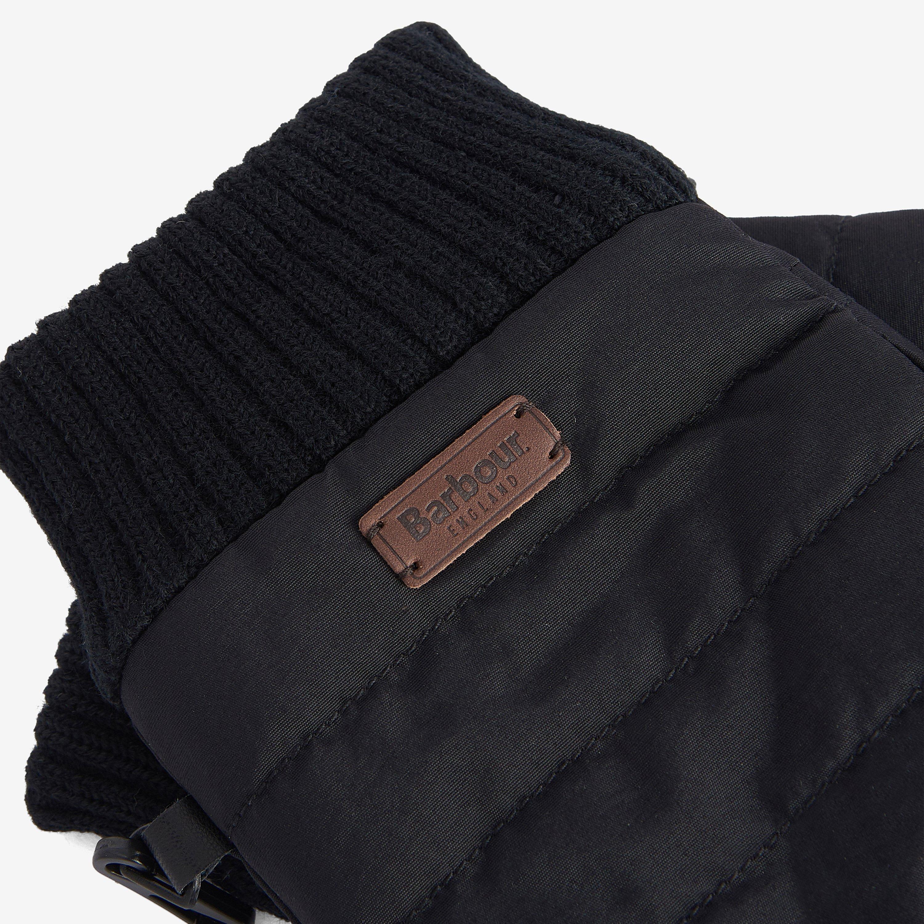 Black - Barbour - Banff Quilted Gloves - 2