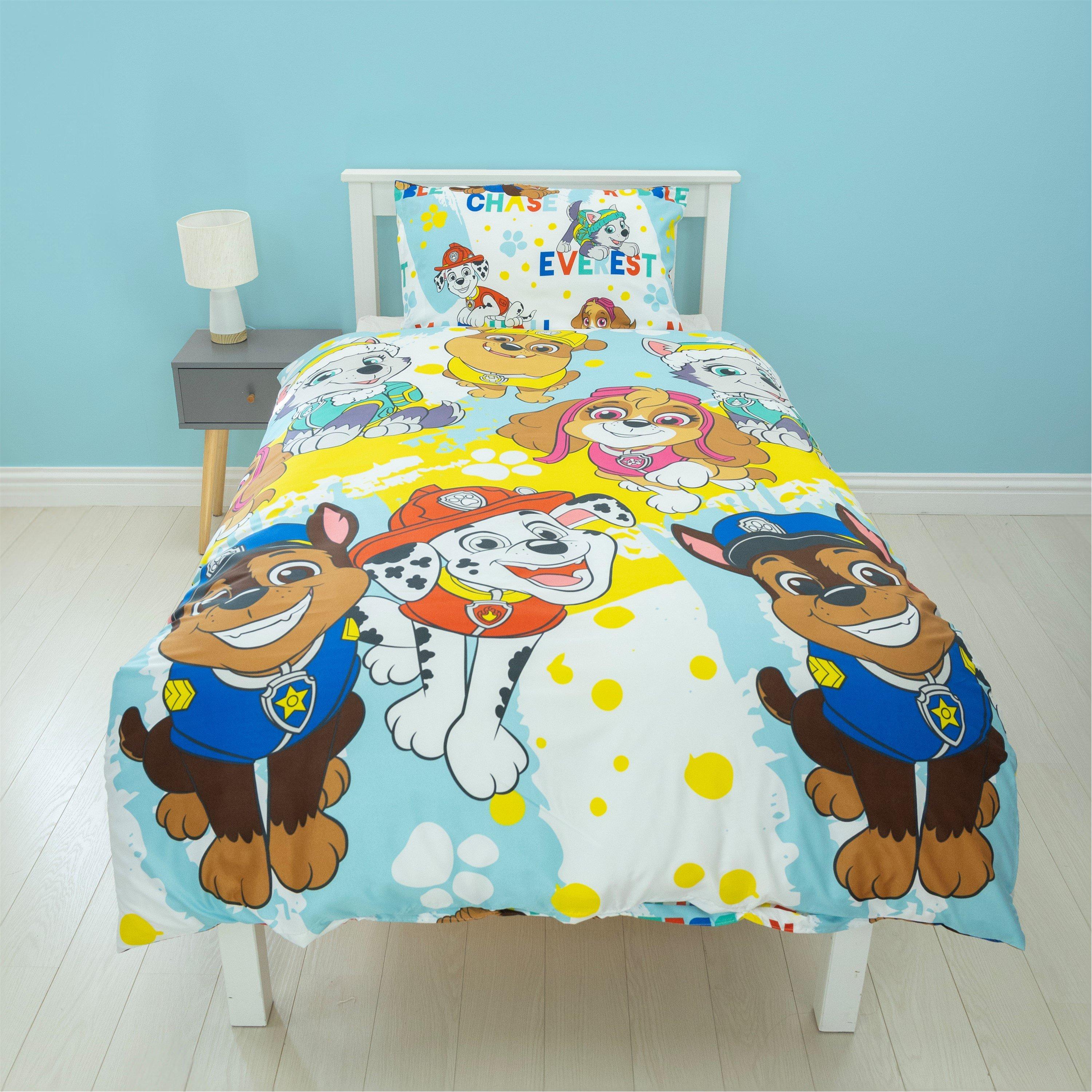 Azul - Paw Patrol - Splodge Rotary Single Duvet Set - 1