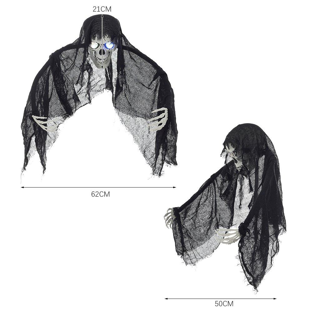 Ghost - LIFE IDEAS - LIFE ID 62cm Hanging Skull Ghost 64 - 13