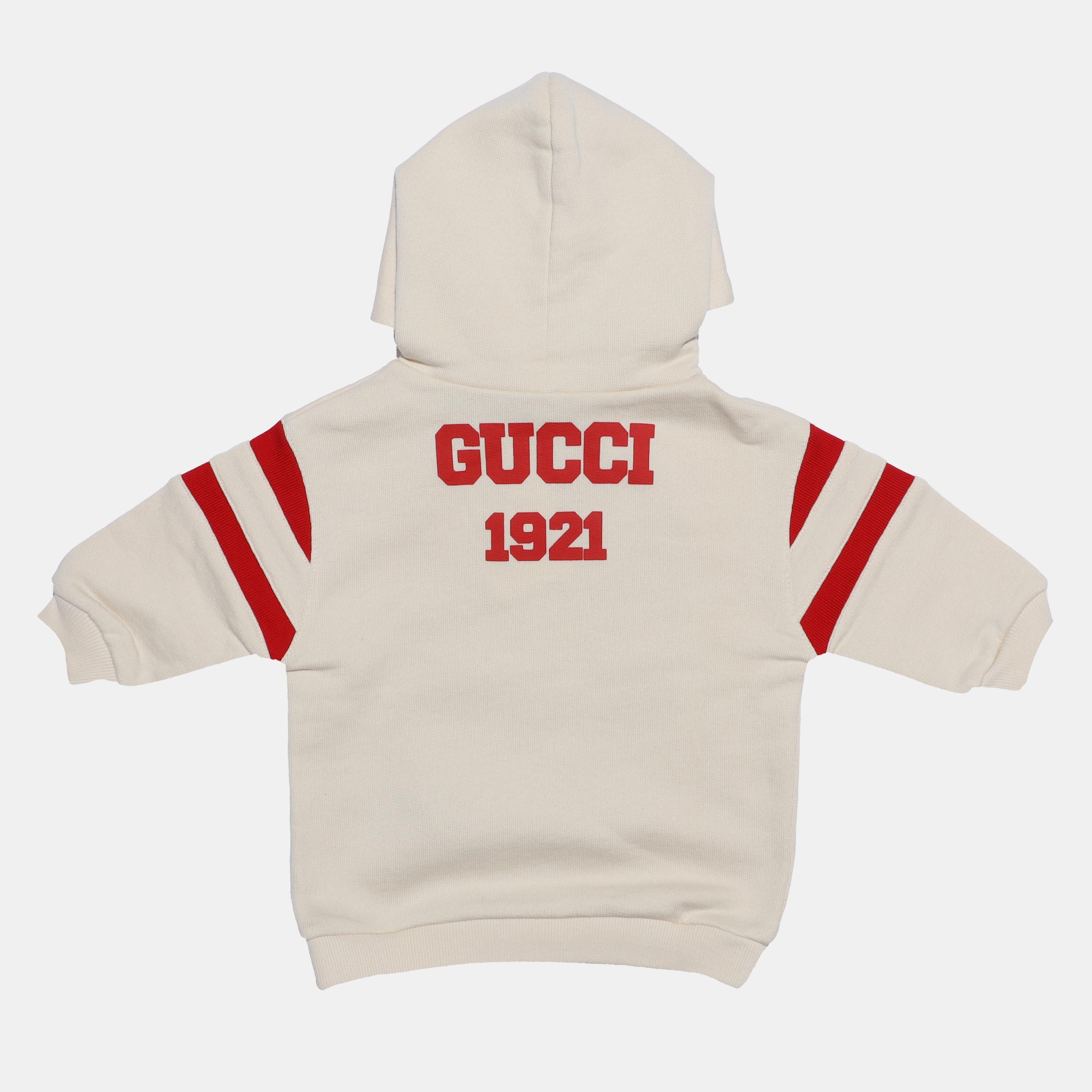 White/Red - Gucci - Unisex Kids' Crew Sweatshirt - 2
