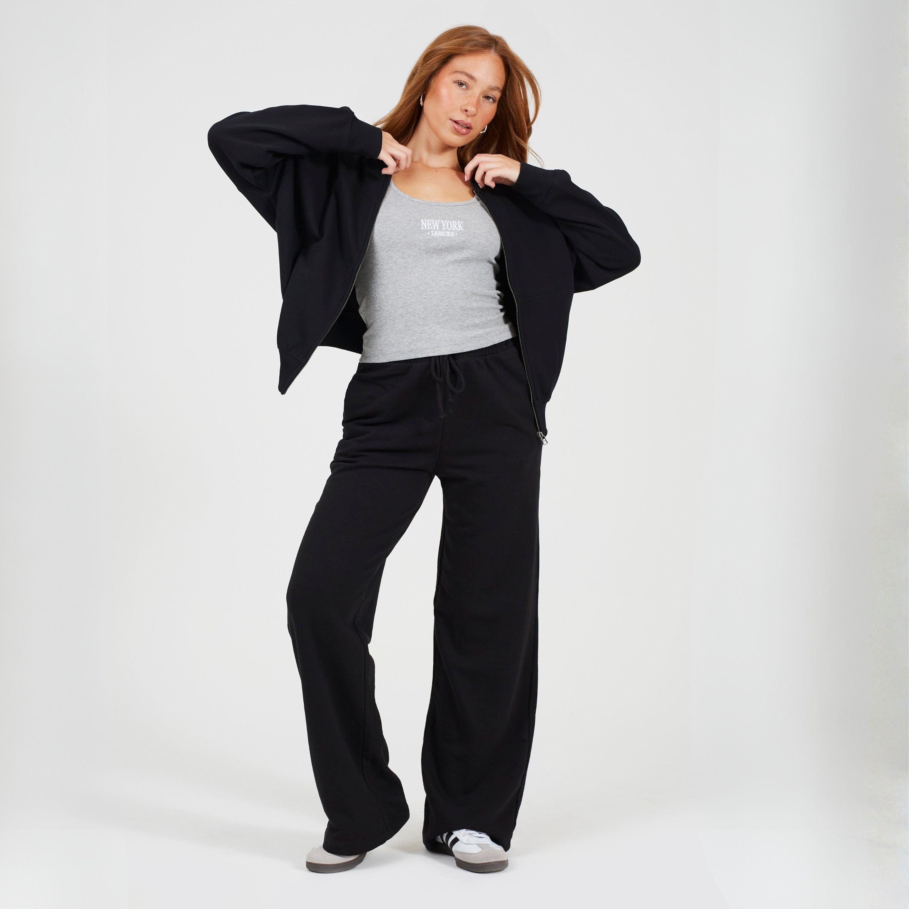 Noir - Brave Soul - BS Womens Zip Through Sweatshirt with Panel Detail - 4