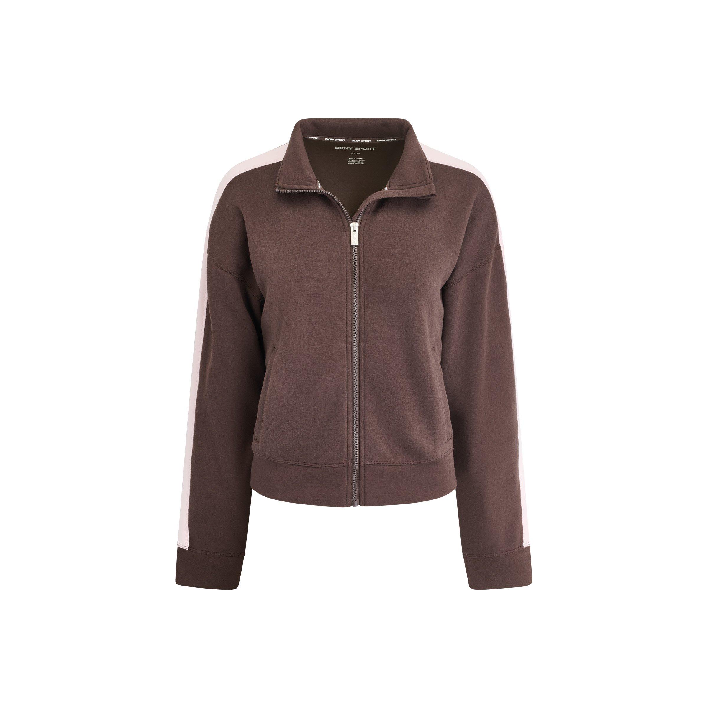 Espresso/ Blush - DKNY - DKNY Stripe FZ Trk Ld64 - 5