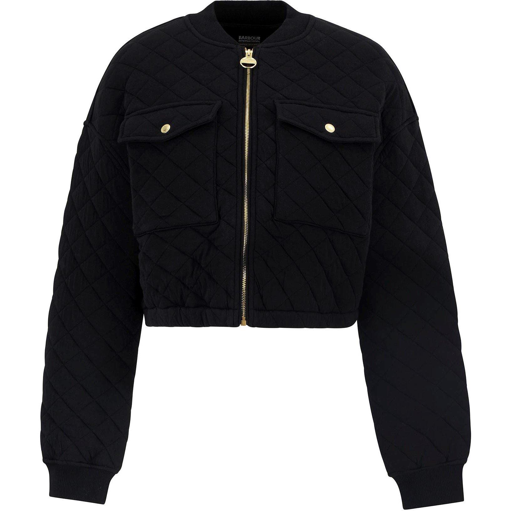 Barbour International Women's Katya Sweatshirt Bomber - Black - 10 (S)