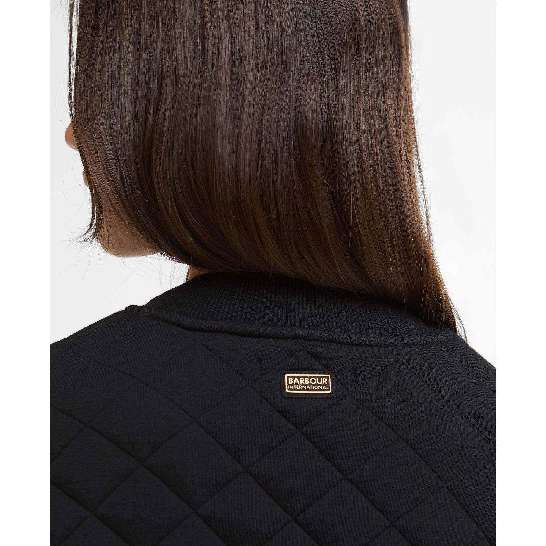 Zwart - Barbour International - Womens Katya Sweatshirt Bomber - 5