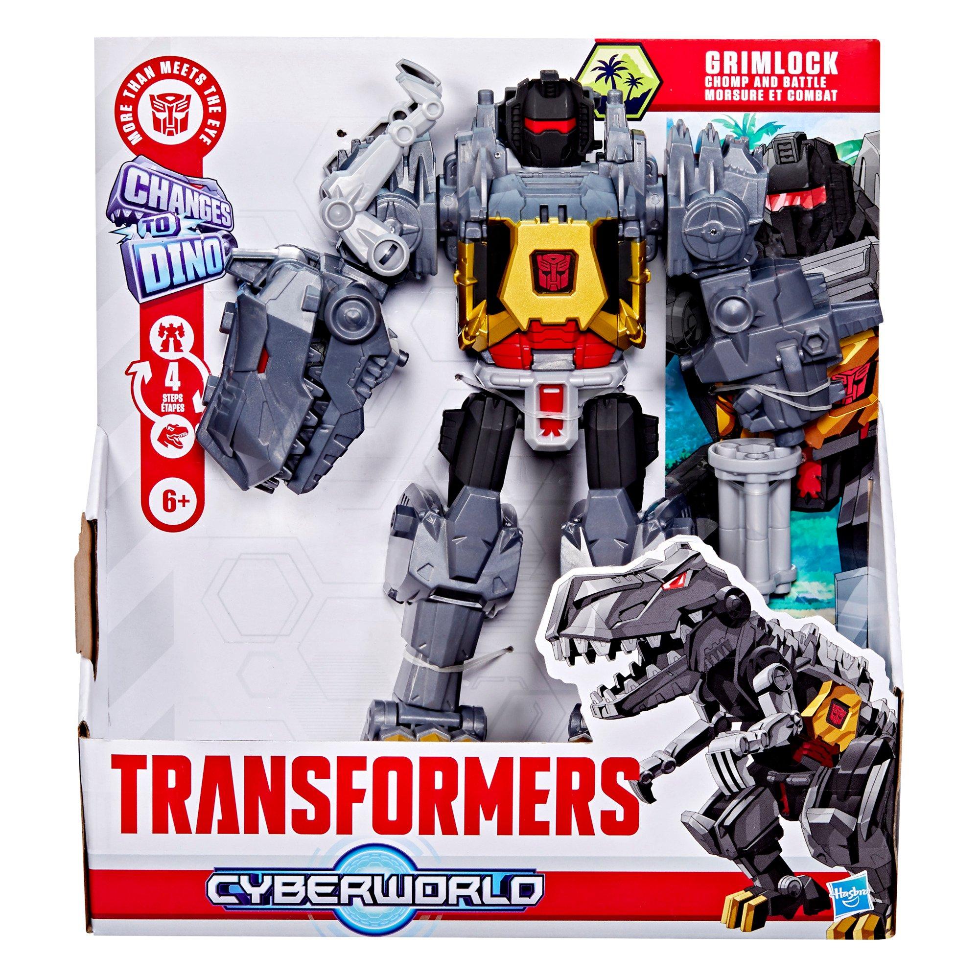 Chomp and Grim - Transformers - CYBERWORLD Grimlock Chomp & Battle Action Figure - 1