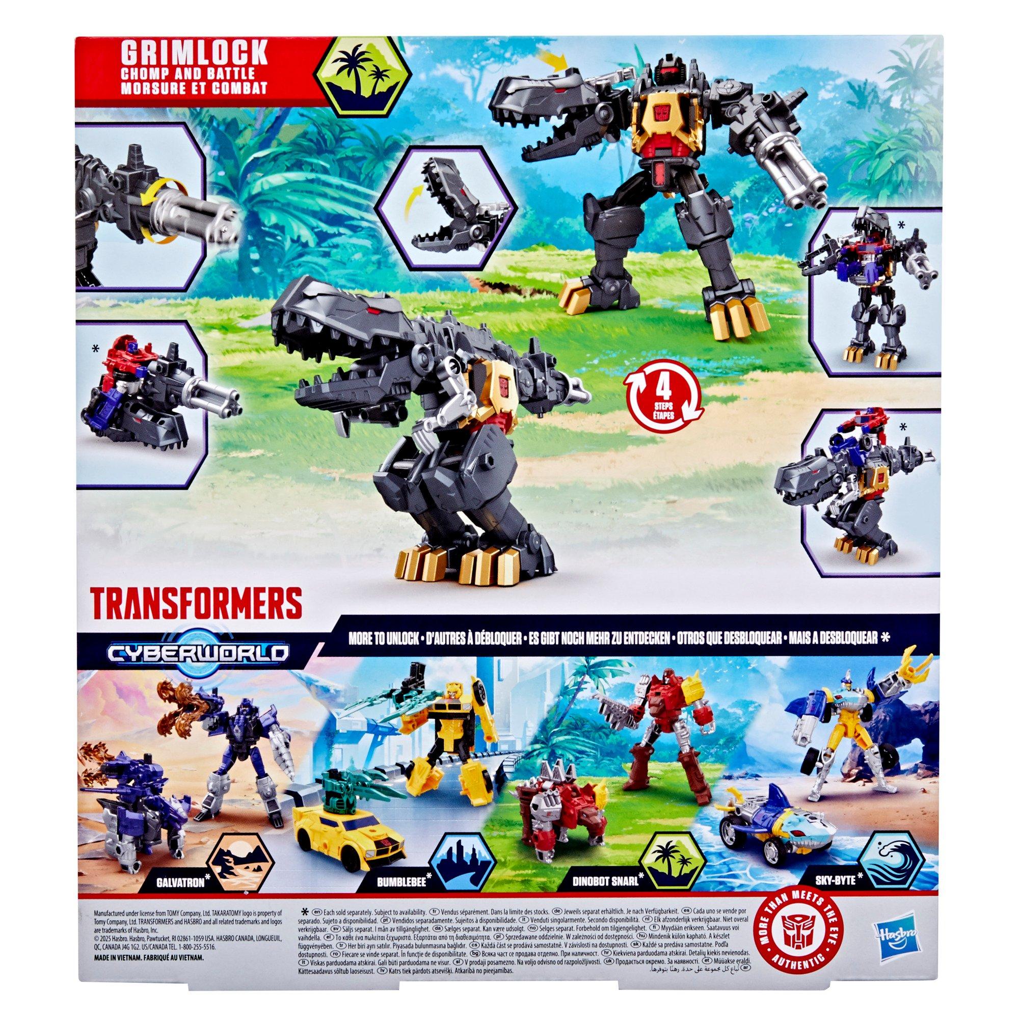 Chomp and Grim - Transformers - CYBERWORLD Grimlock Chomp & Battle Action Figure - 5