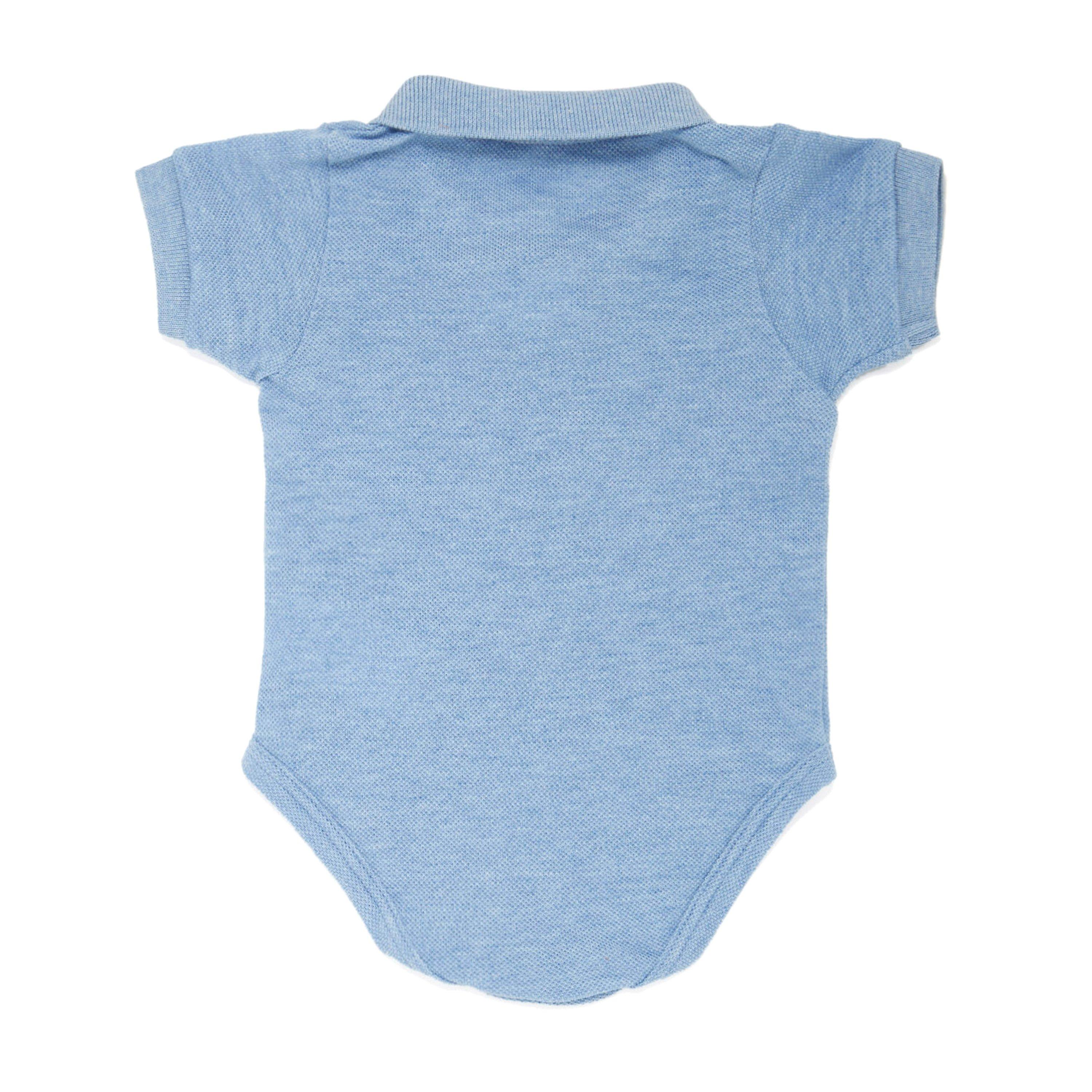 Blue T01 - Lacoste - My 1st Polo Bodysuit - 3
