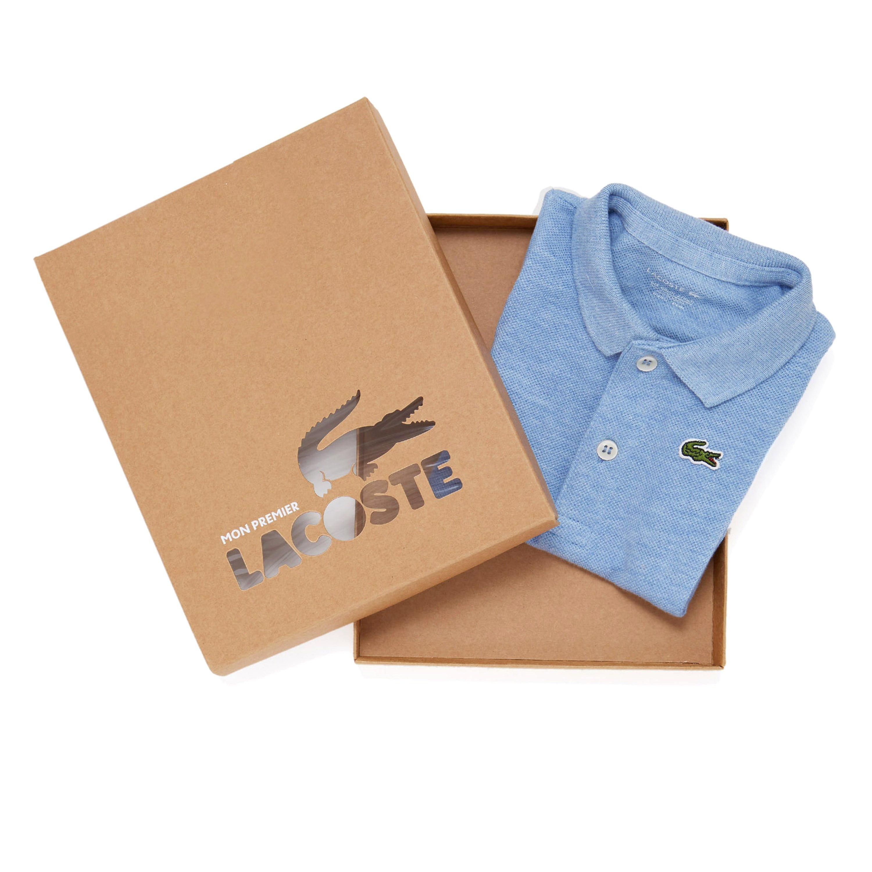 Blue T01 - Lacoste - My 1st Polo Bodysuit - 4