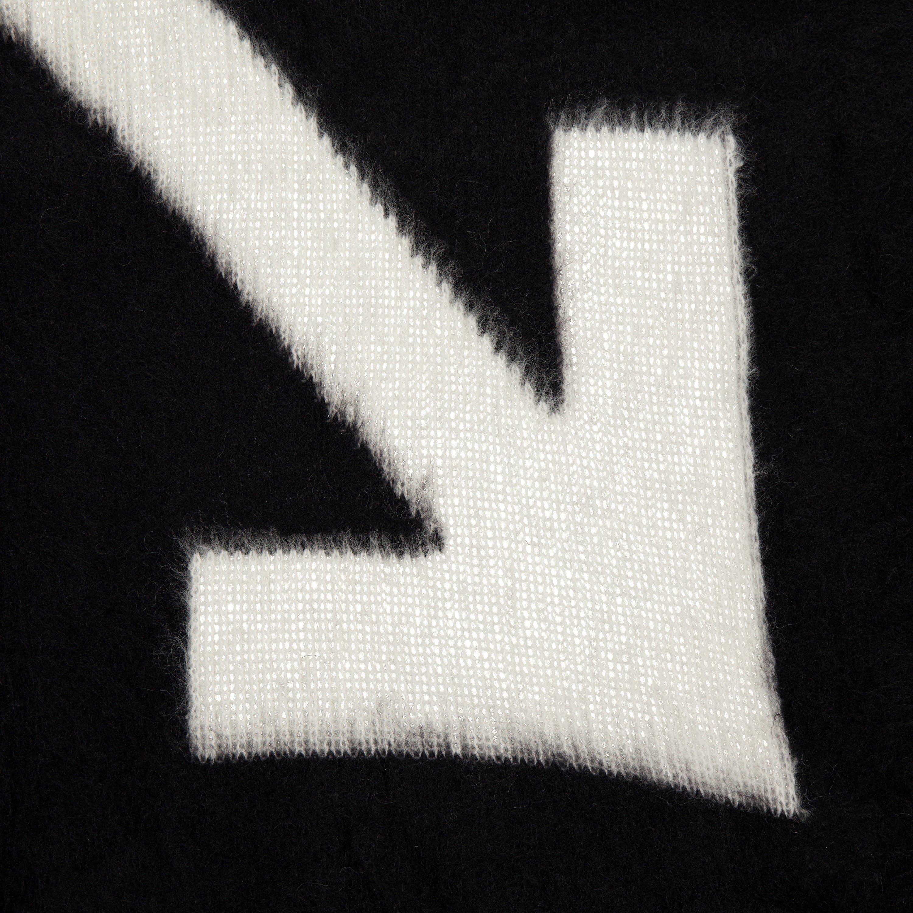 Black/White - Off White - Unisex Blanket - 2