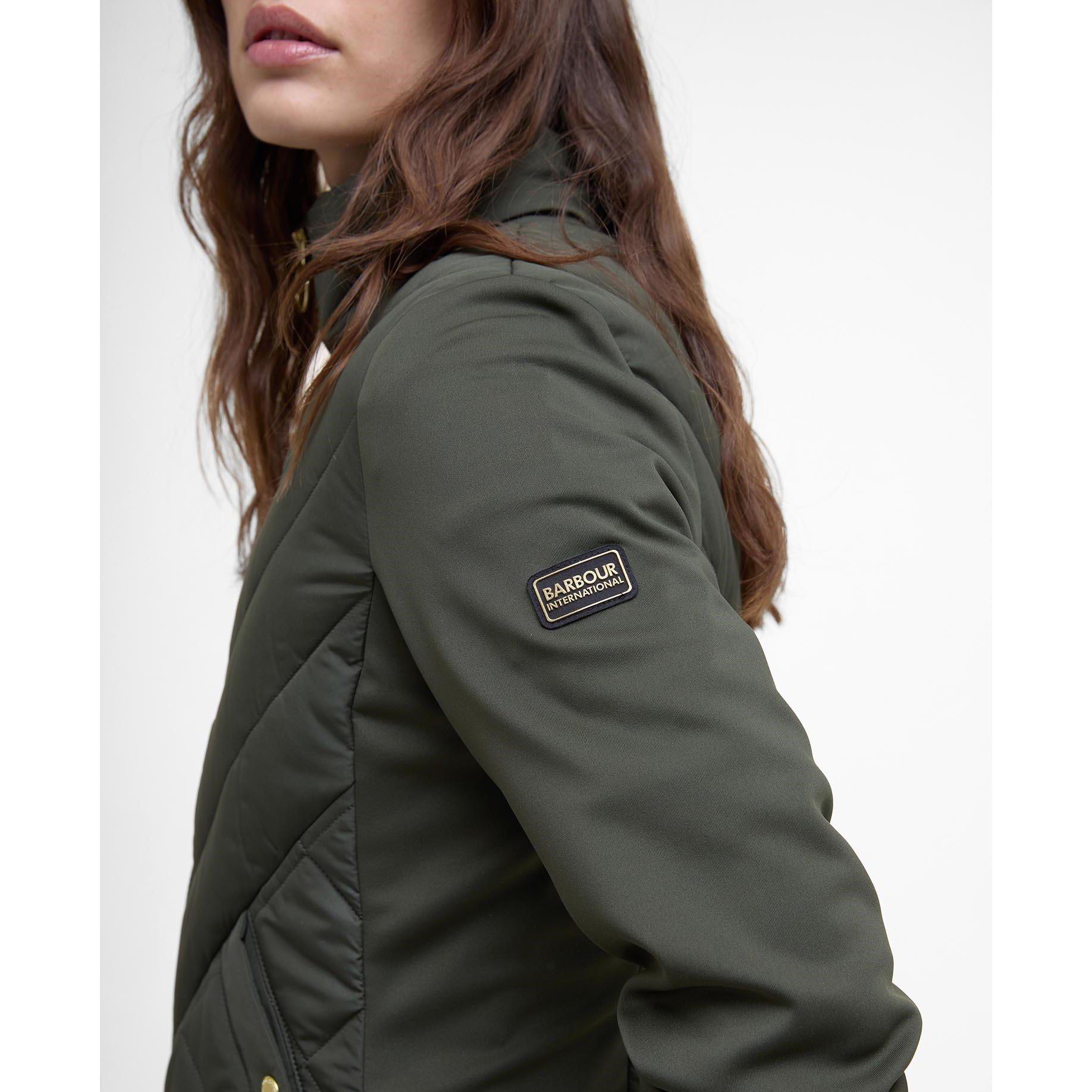 Envy - Barbour International - Women's Natalia Quilted Fleece Long Sleeve Hybrid Jacket - 6