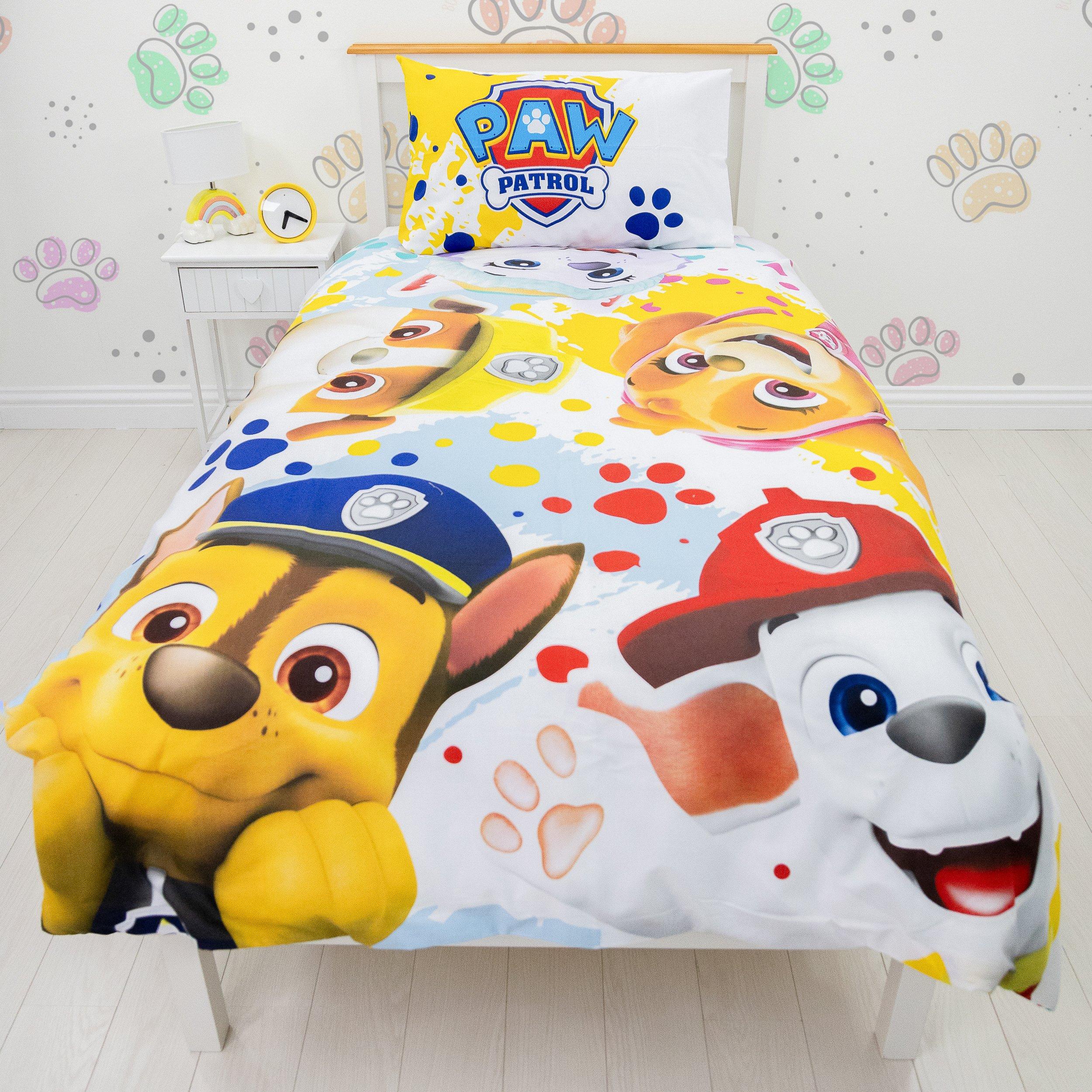 Meerkleurig - Paw Patrol - Splodge Single Panel Duvet Set - 1