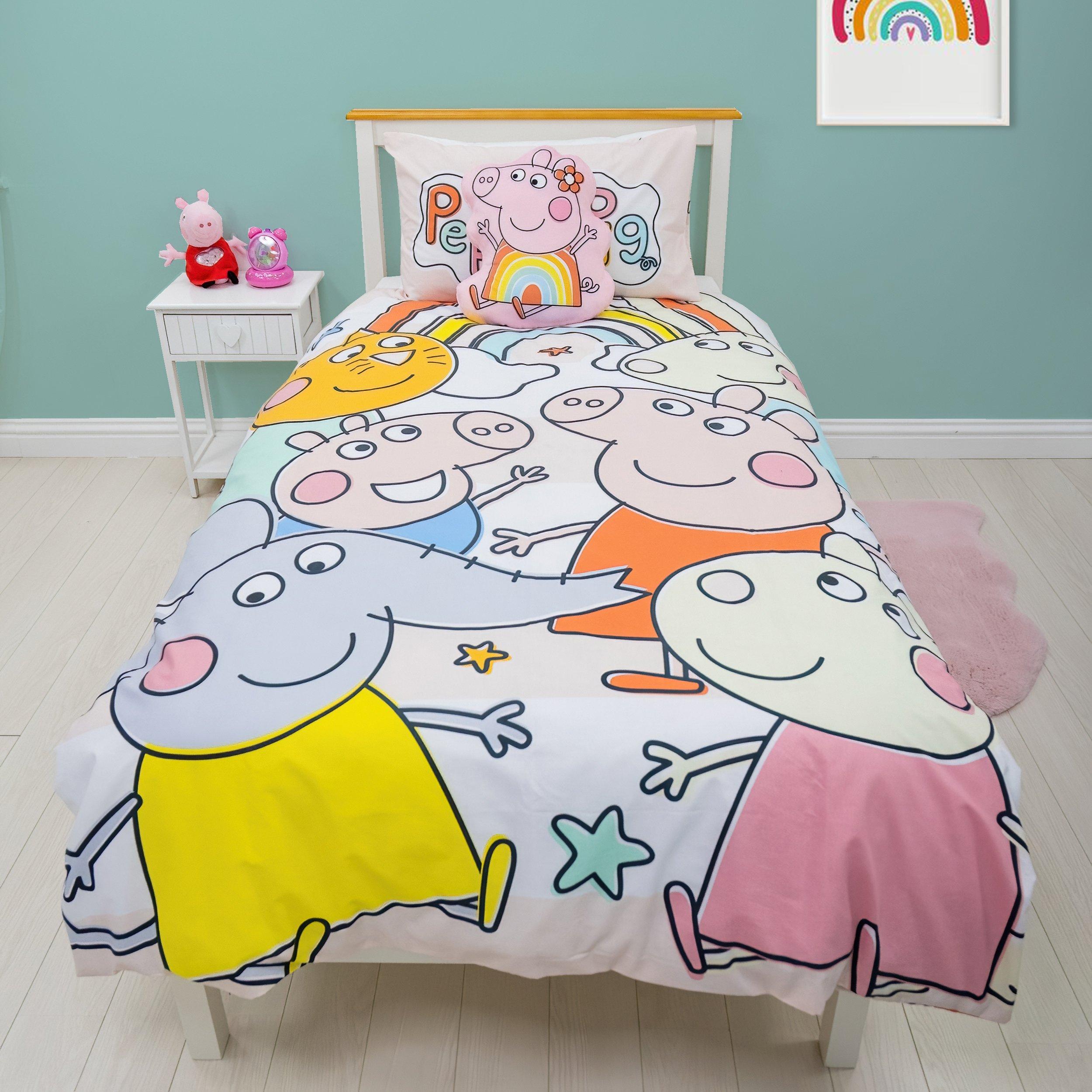 Multi - Peppa Pig - Playful Single Panel Duvet Set - 1
