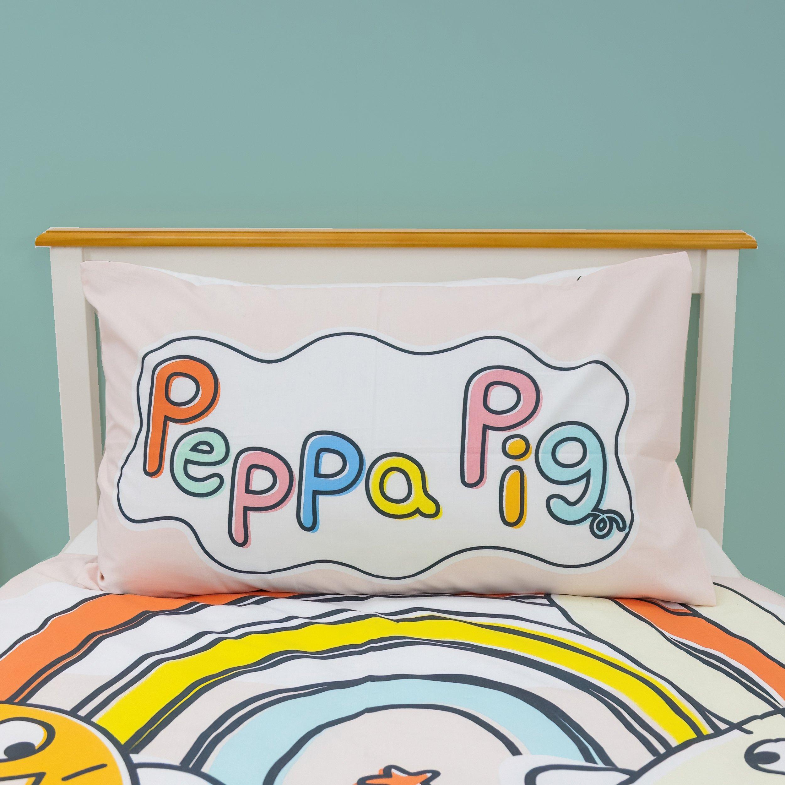 Mehrfarbig - Peppa Pig - Pig Playful Single Panel Duvet Set - 2