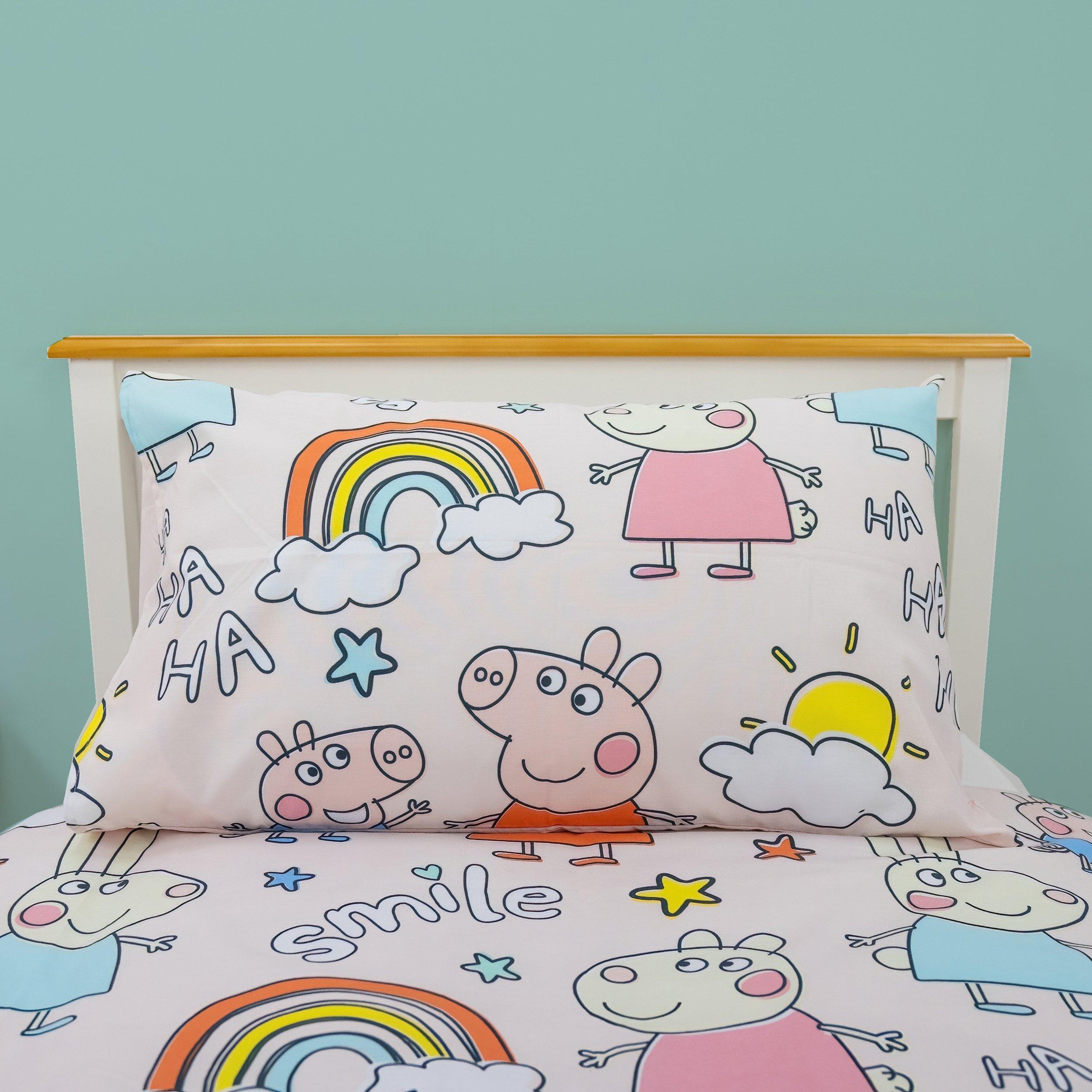 Mehrfarbig - Peppa Pig - Pig Playful Single Panel Duvet Set - 4