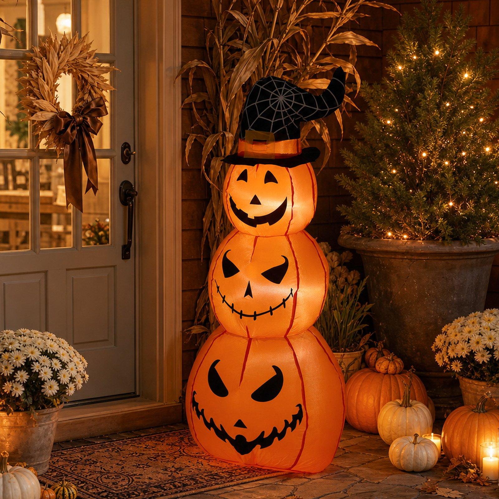 LIFE IDEAS LIFE IDEAS 4ft Inflatable Pumpkin Archway Decorations 64
