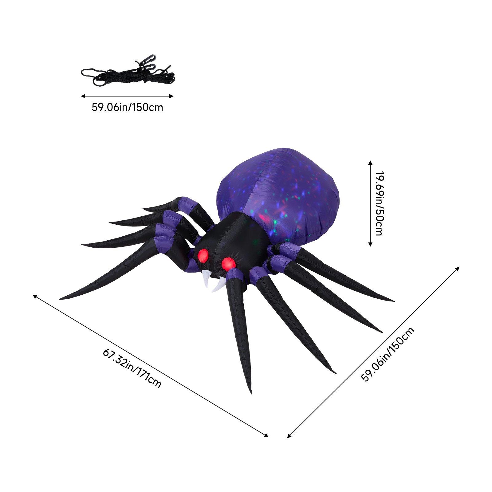 Spider - LIFE IDEAS - LIFE IDEAS 6ft Inflatable Witch Decorations 64 - 3