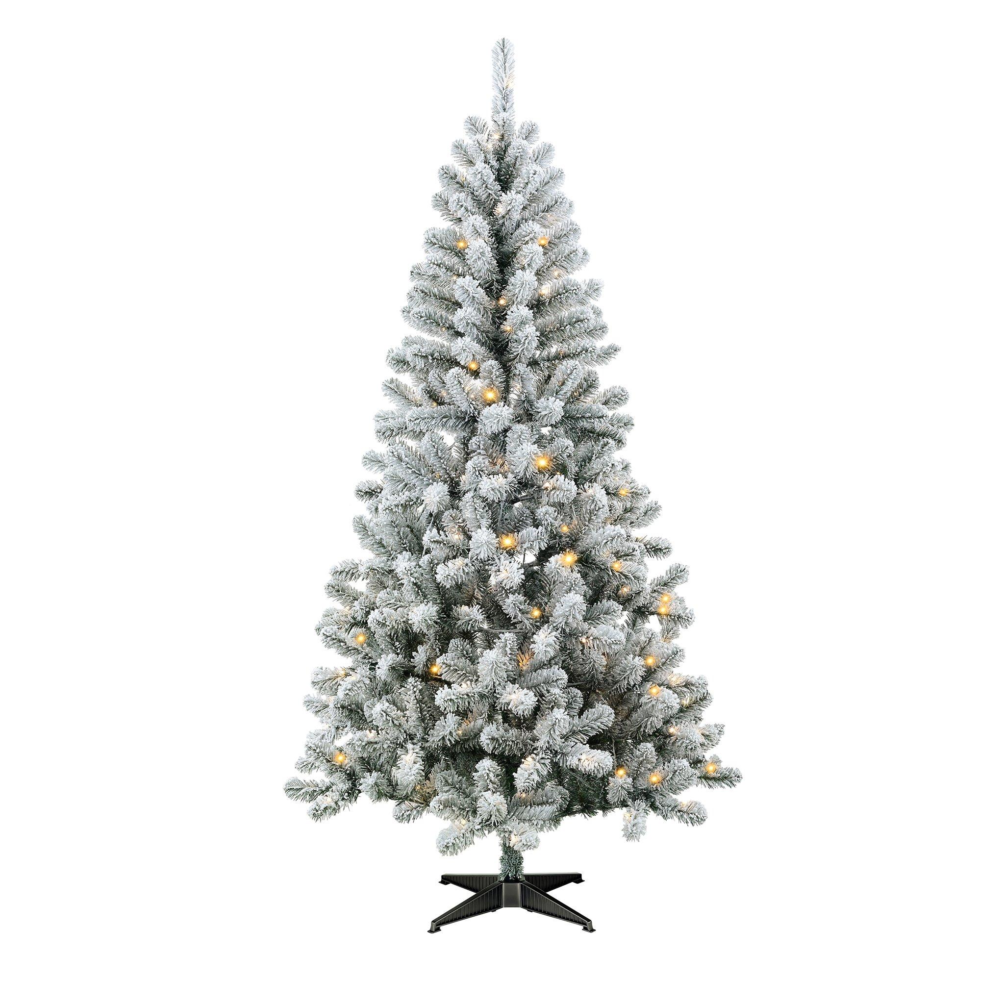 Snowy - The Spirit Of Christmas - 6.5ft Pre Lit Flocked Christmas Tree - 3