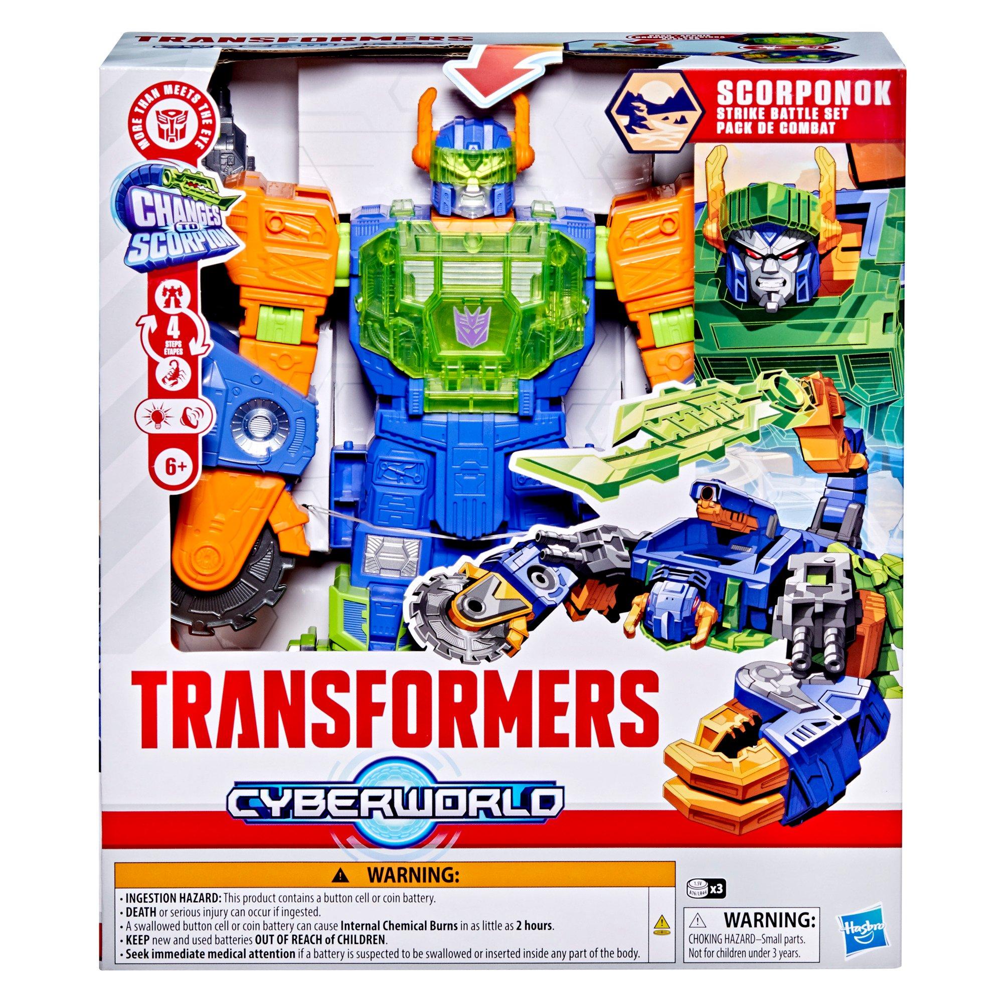 Cyber and Sting - Transformers - CYBERWORLD Scorponok Strike Battle Set - 1