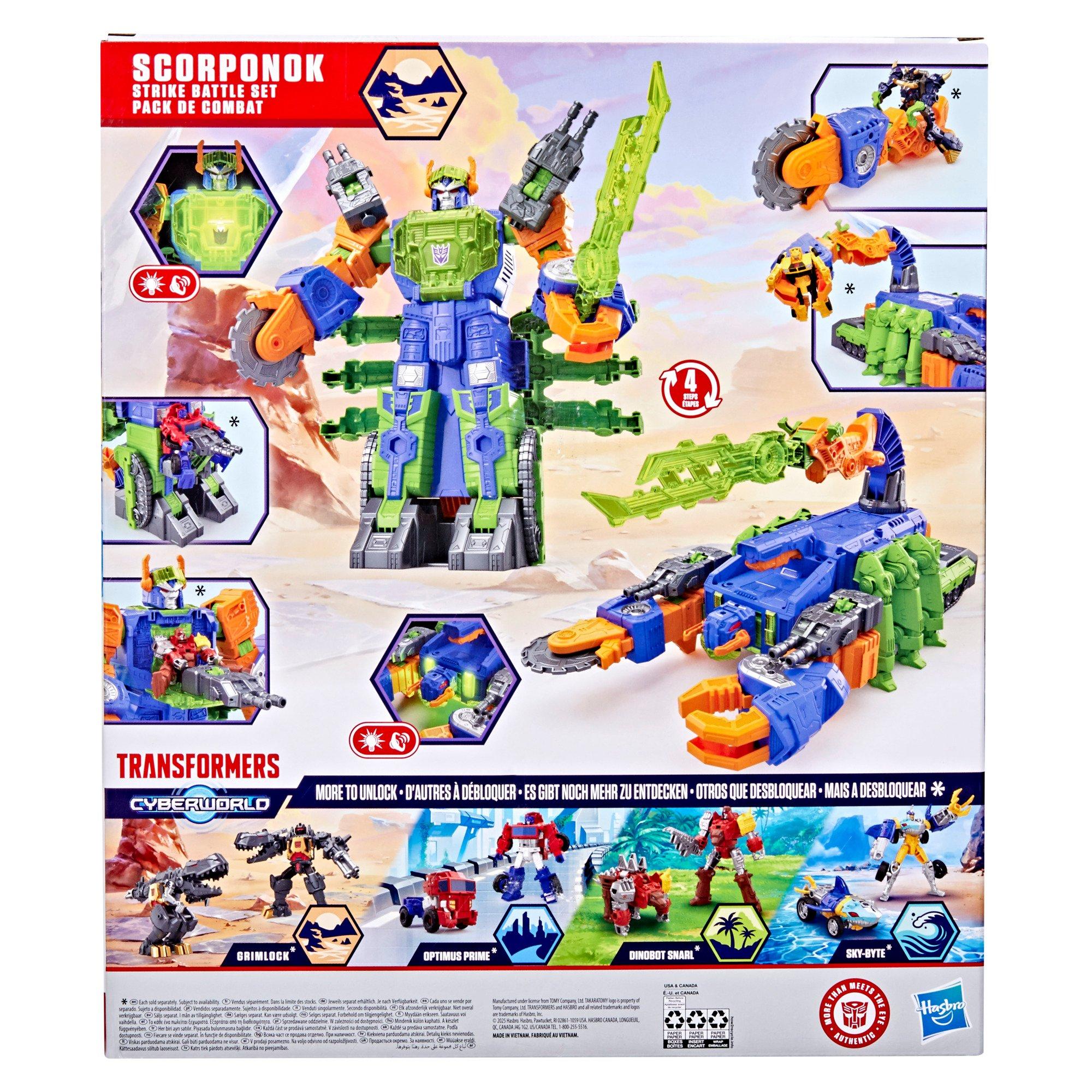 Transformers CYBERWORLD Scorponok Strike Battle Set | Sports Direct