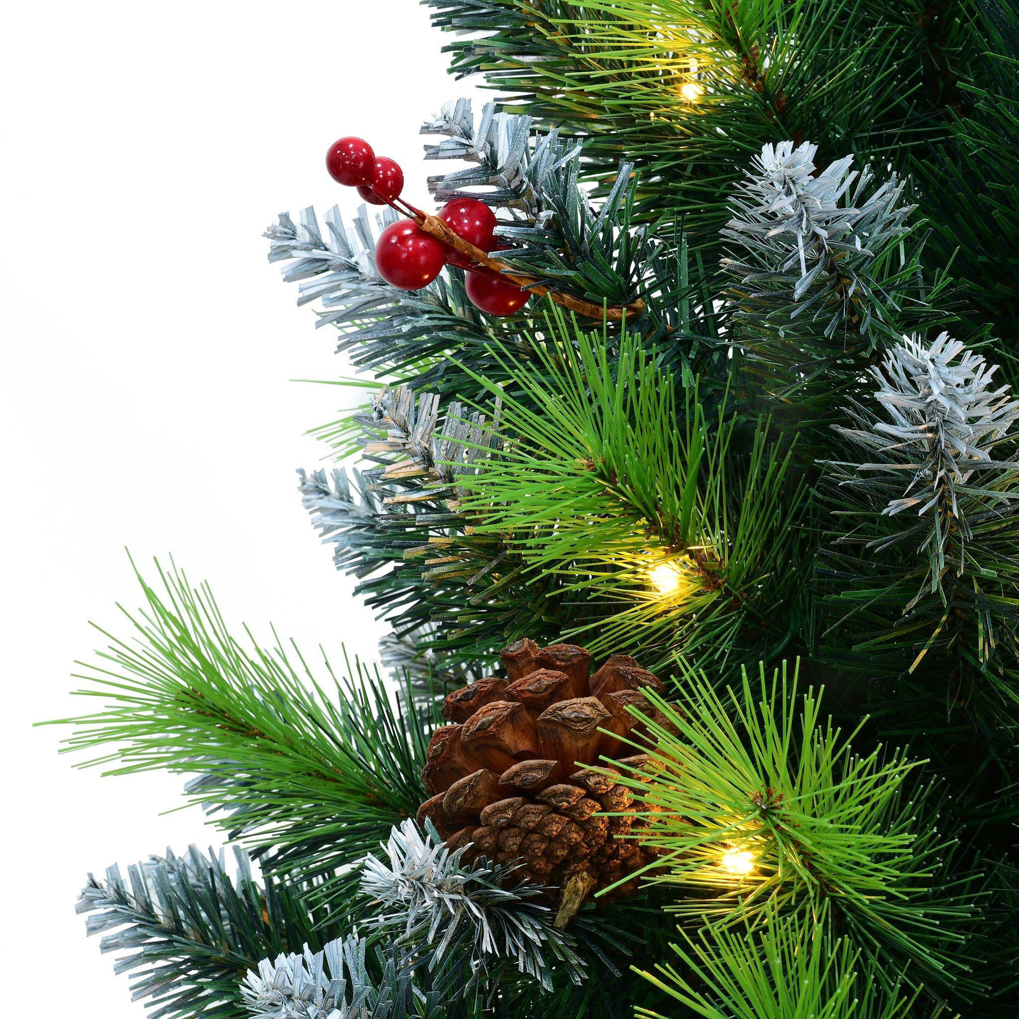 Green - The Spirit Of Christmas - 6ft Pre Lit Cones Christmas Tree - 3