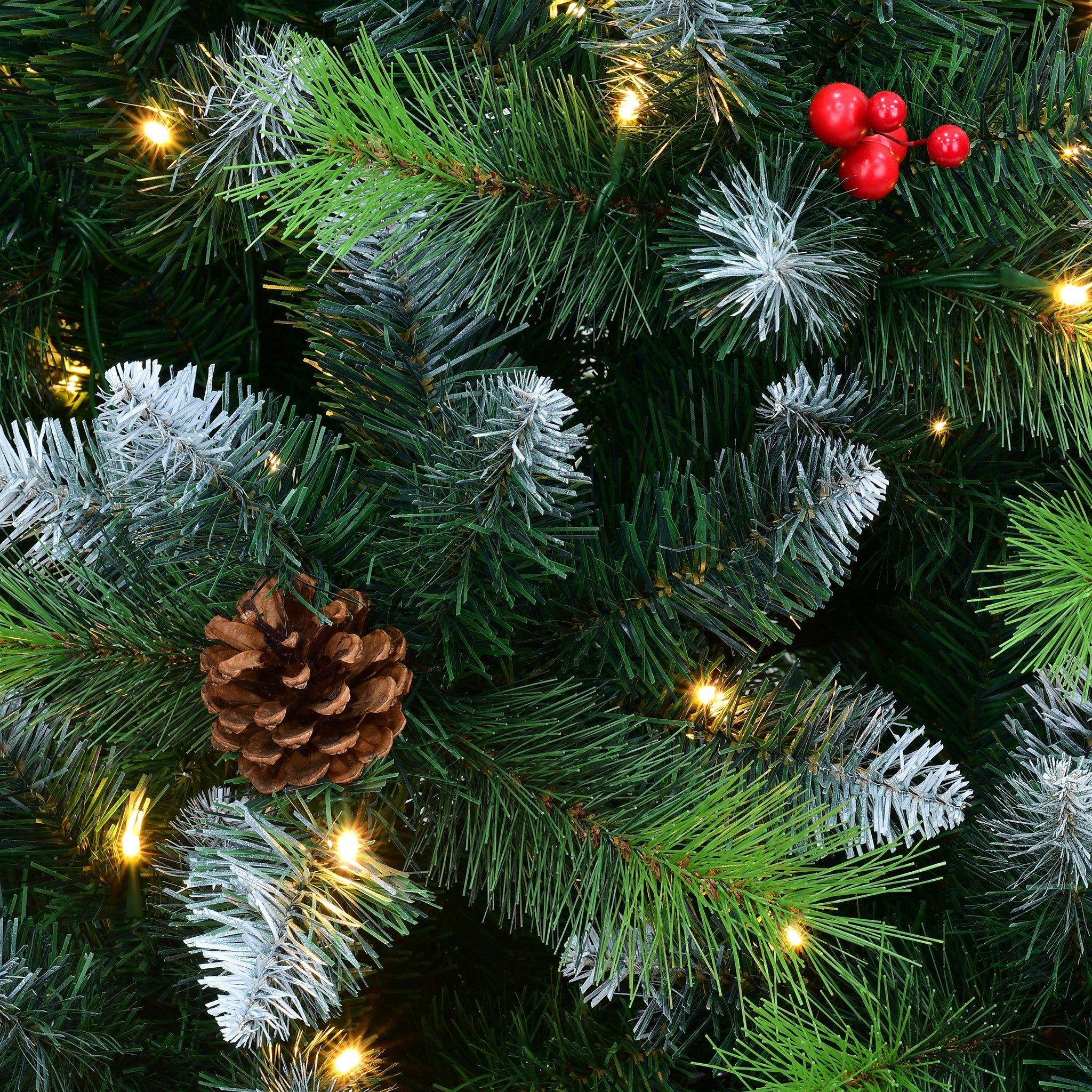 Green - The Spirit Of Christmas - 6ft Pre Lit Cones Christmas Tree - 4
