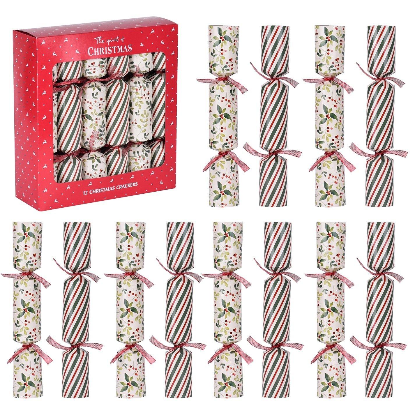 Red - The Spirit Of Christmas - 12 Pack Christmas Crackers - 2
