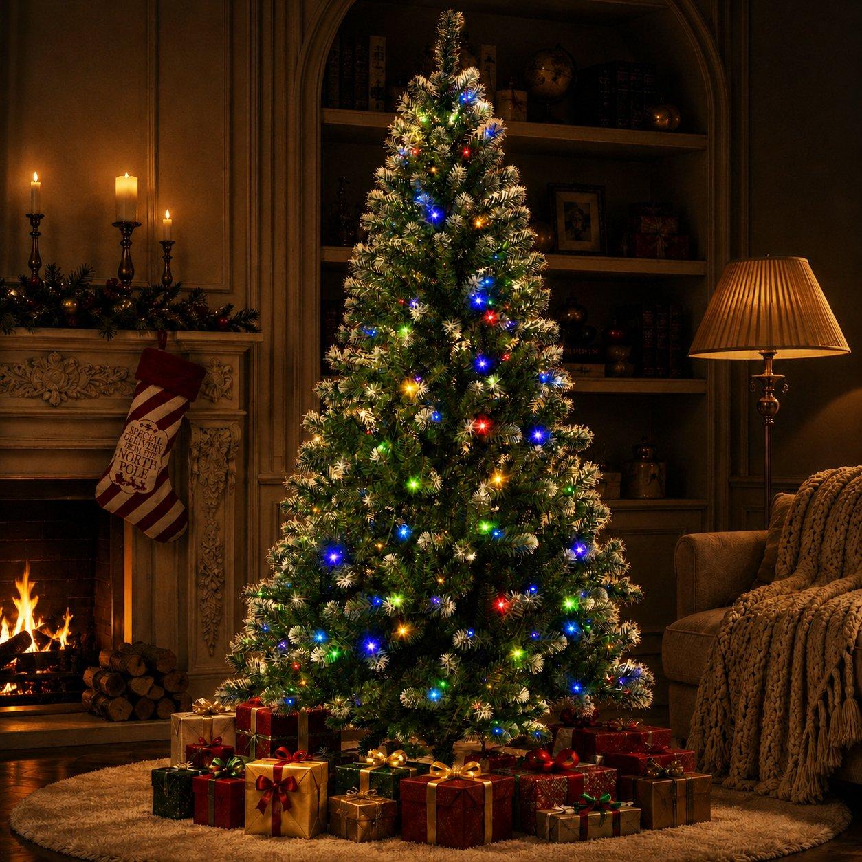 Green - The Spirit Of Christmas - 7ft Pre Lit Christmas Tree - 2