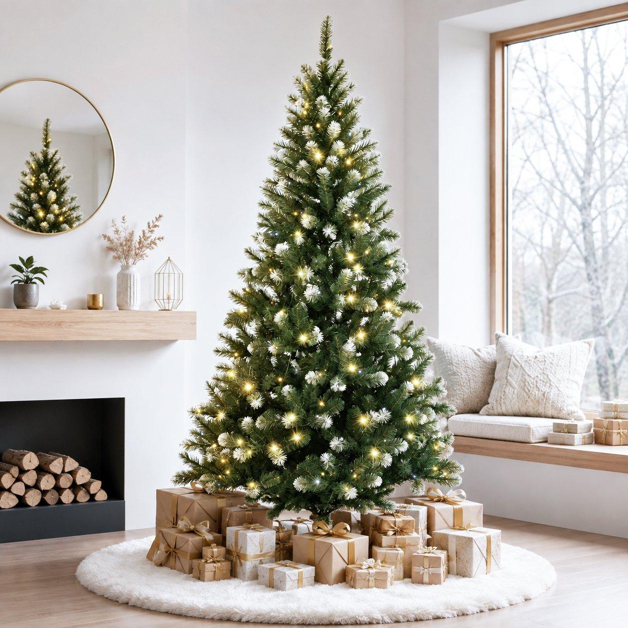 Green - The Spirit Of Christmas - 7ft Pre Lit Christmas Tree - 3