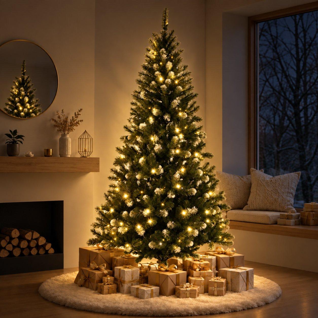 Green - The Spirit Of Christmas - 7ft Pre Lit Christmas Tree - 4
