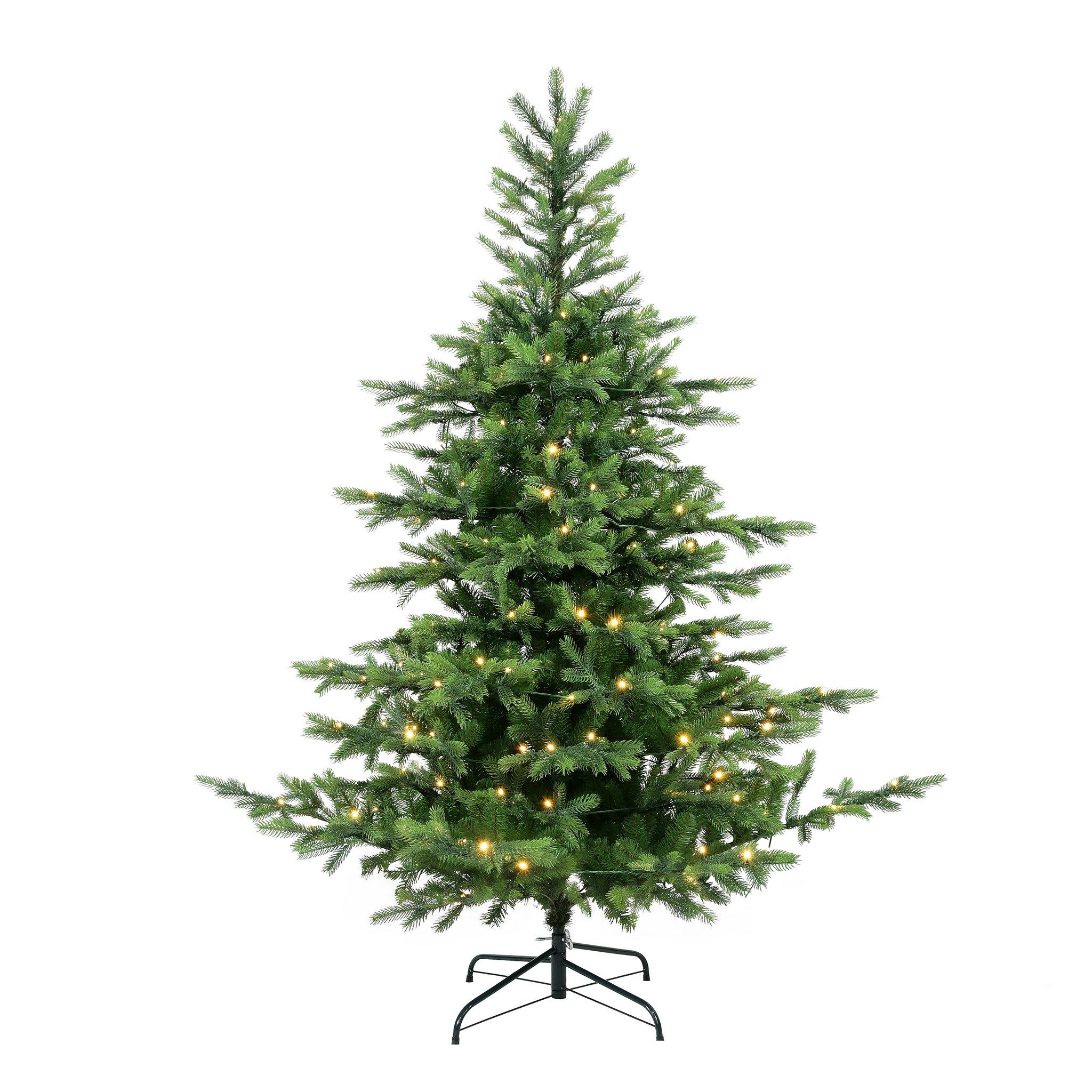 Green - The Spirit Of Christmas - 6ft Pre Lit Spruce Tree - 2