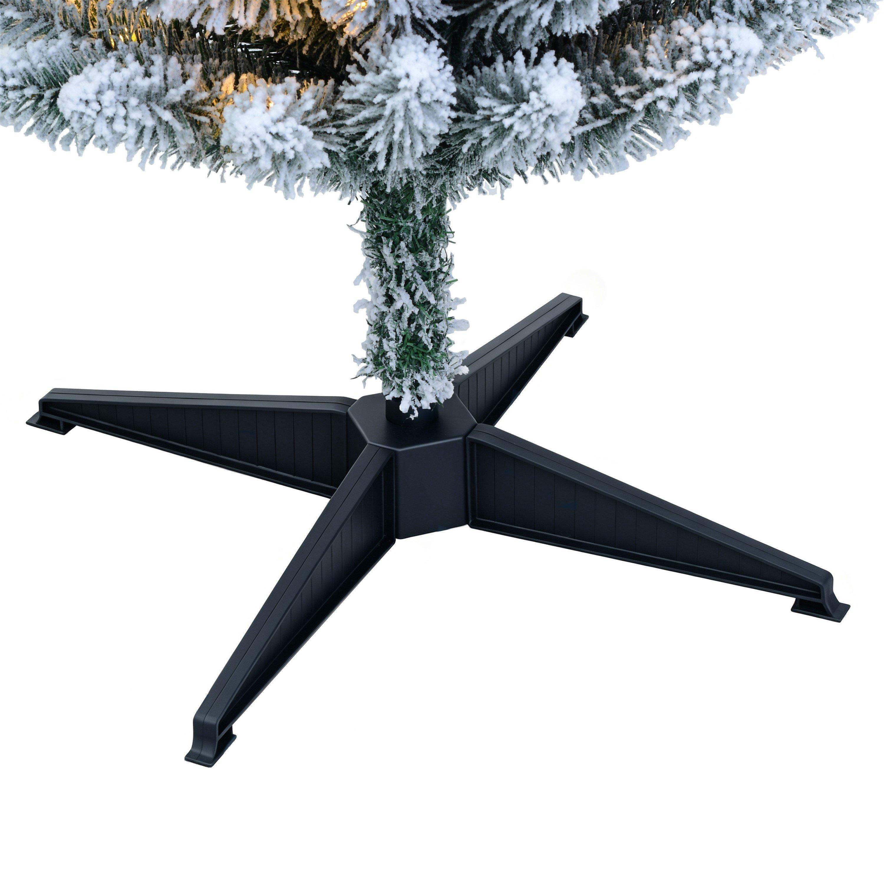 Snowy - The Spirit Of Christmas - 6ft Pre Lit Flocked Pencil Tree - 3