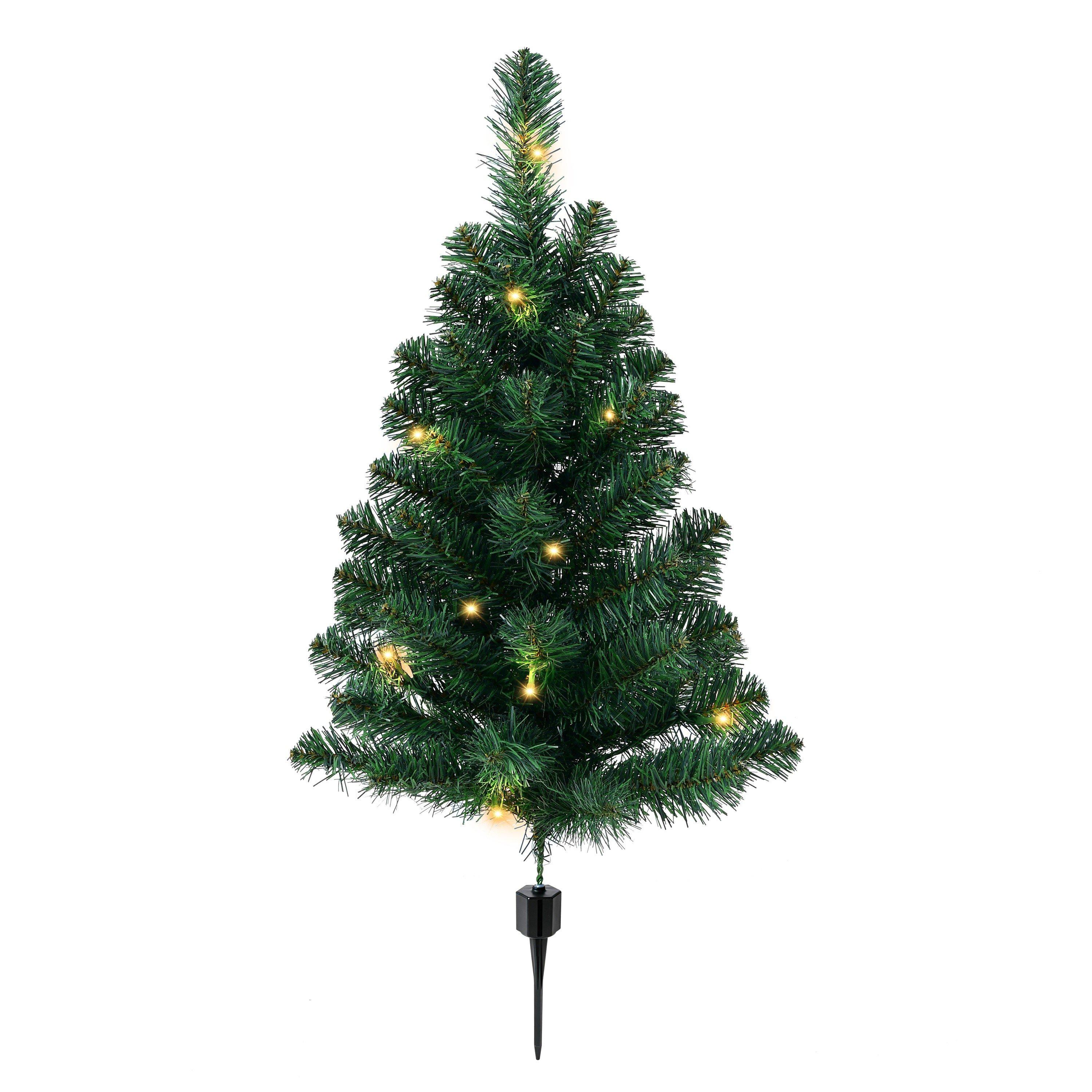 Green - The Spirit Of Christmas - 6 Piece Outdoor Light Up Path Trees - 3