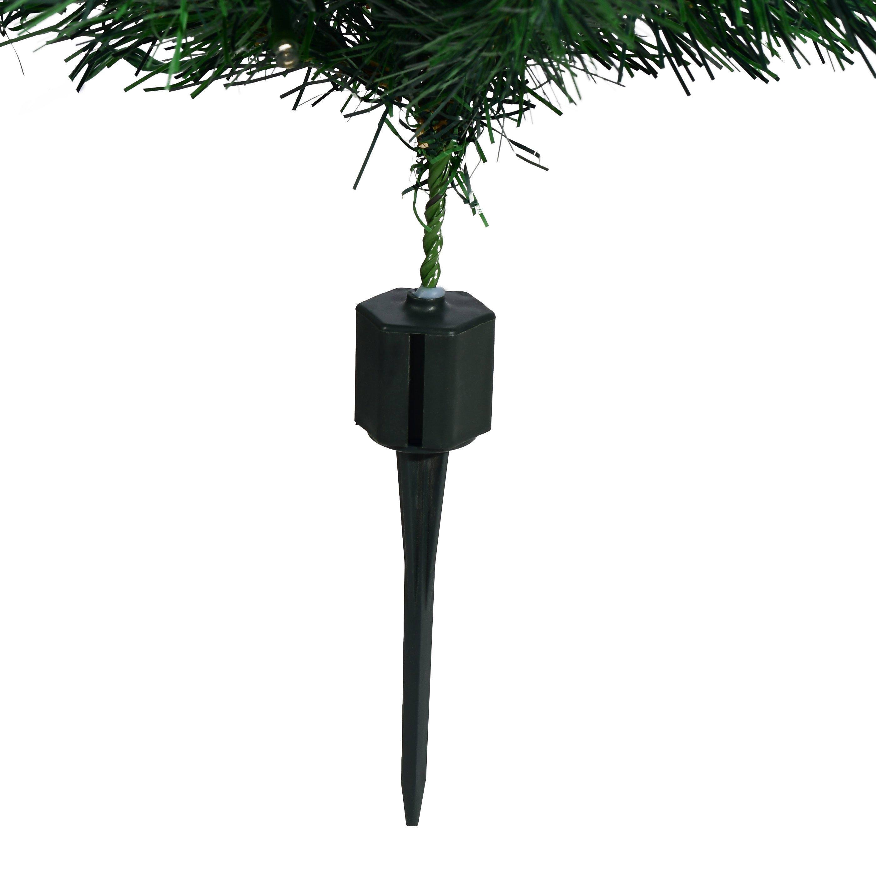 Green - The Spirit Of Christmas - 6 Piece Outdoor Light Up Path Trees - 5