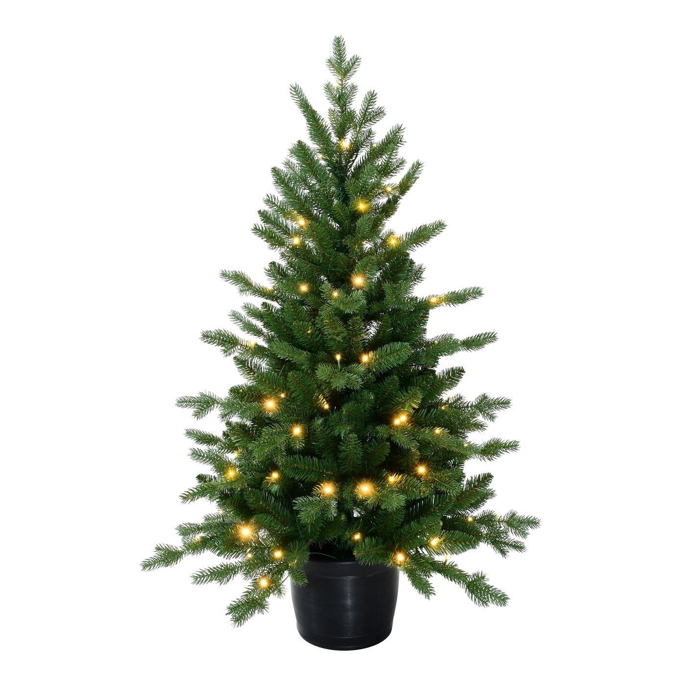Green - The Spirit Of Christmas - 4ft Pre Lit Spruce Tree - 2