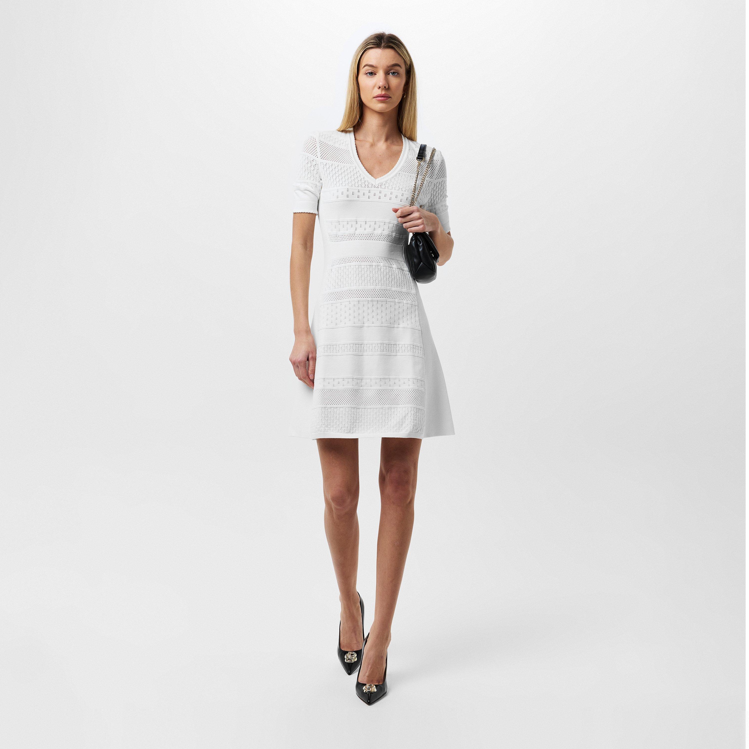 Open White 118 - Boss - Women's Fanube Dress, Effortless Elegance - 6