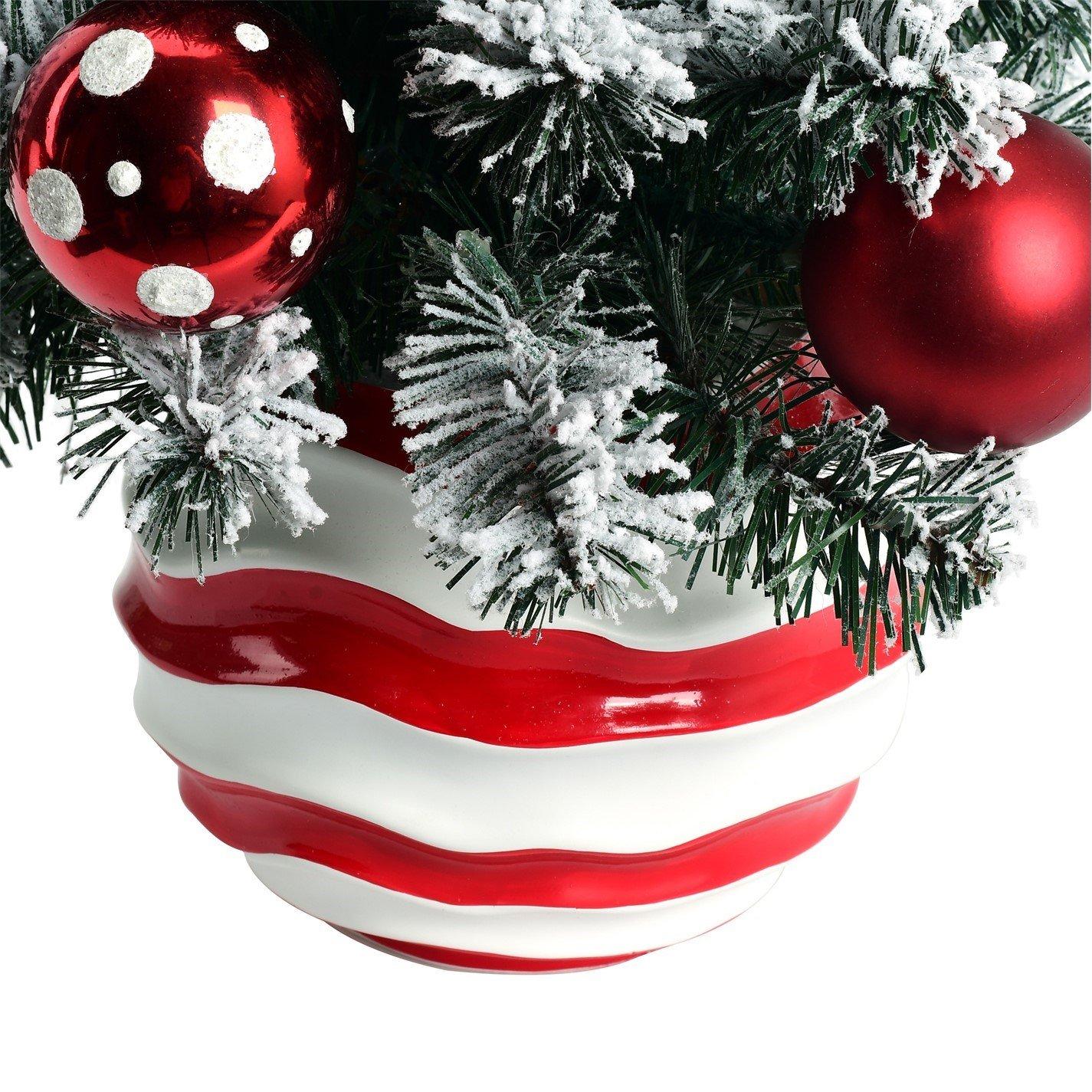 Candy Cane - The Spirit Of Christmas - 2ft Decorated Pot Tree - 6