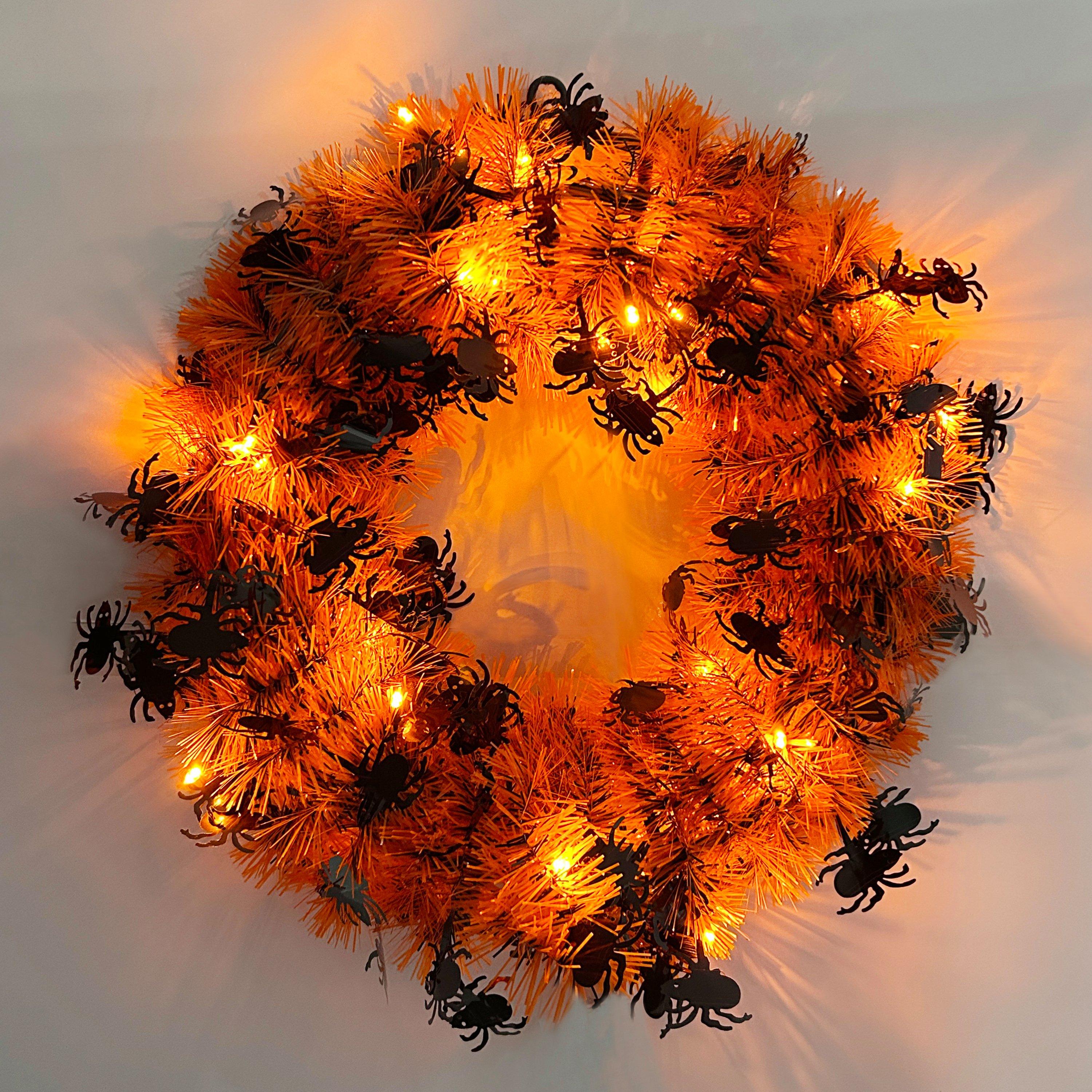 Orange - Star - Halloween Wreath 53 orange one size - 2