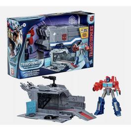 Transformers all Transformers Transformers EarthSpark Optimus Prime Action Figure with Battle Base Trailer