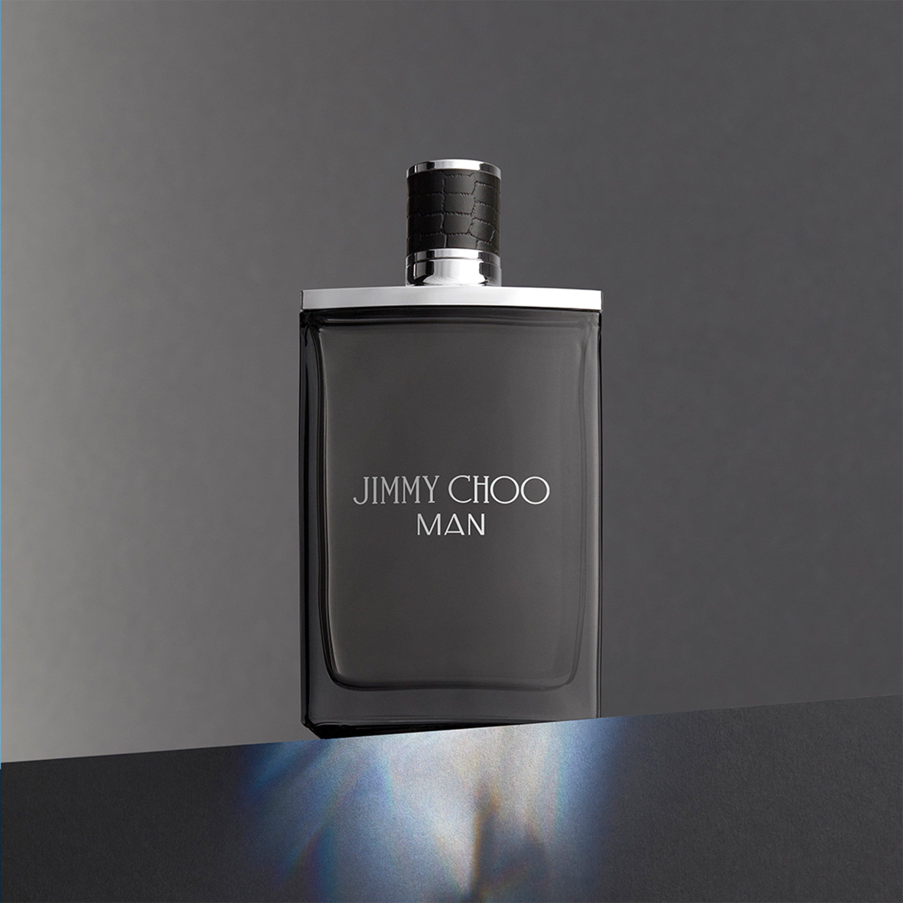 White - Jimmy Choo - Man Gift Set: Eau de Toilette 50ml + Shower Gel 100ml Plastic Free - 3