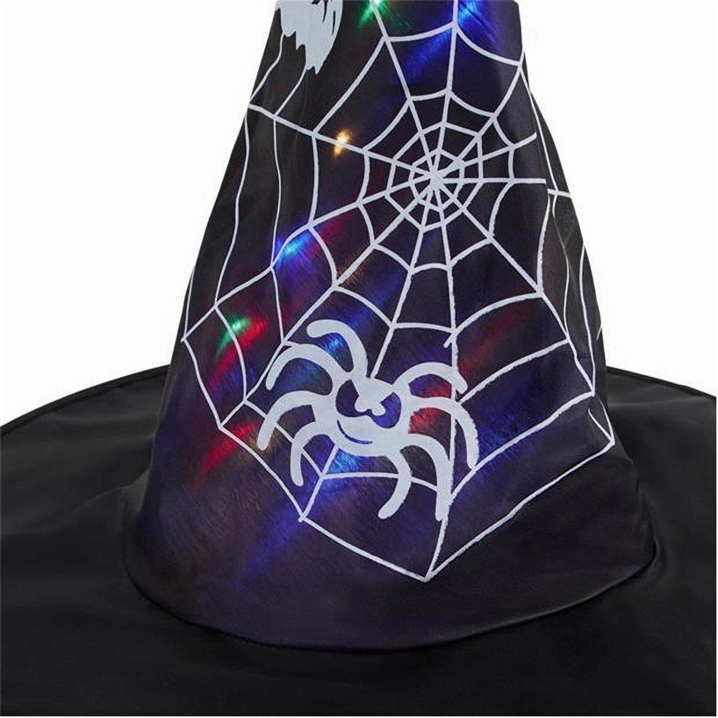 Black - Star - LED Witch Hats 53 Black One Size - 3
