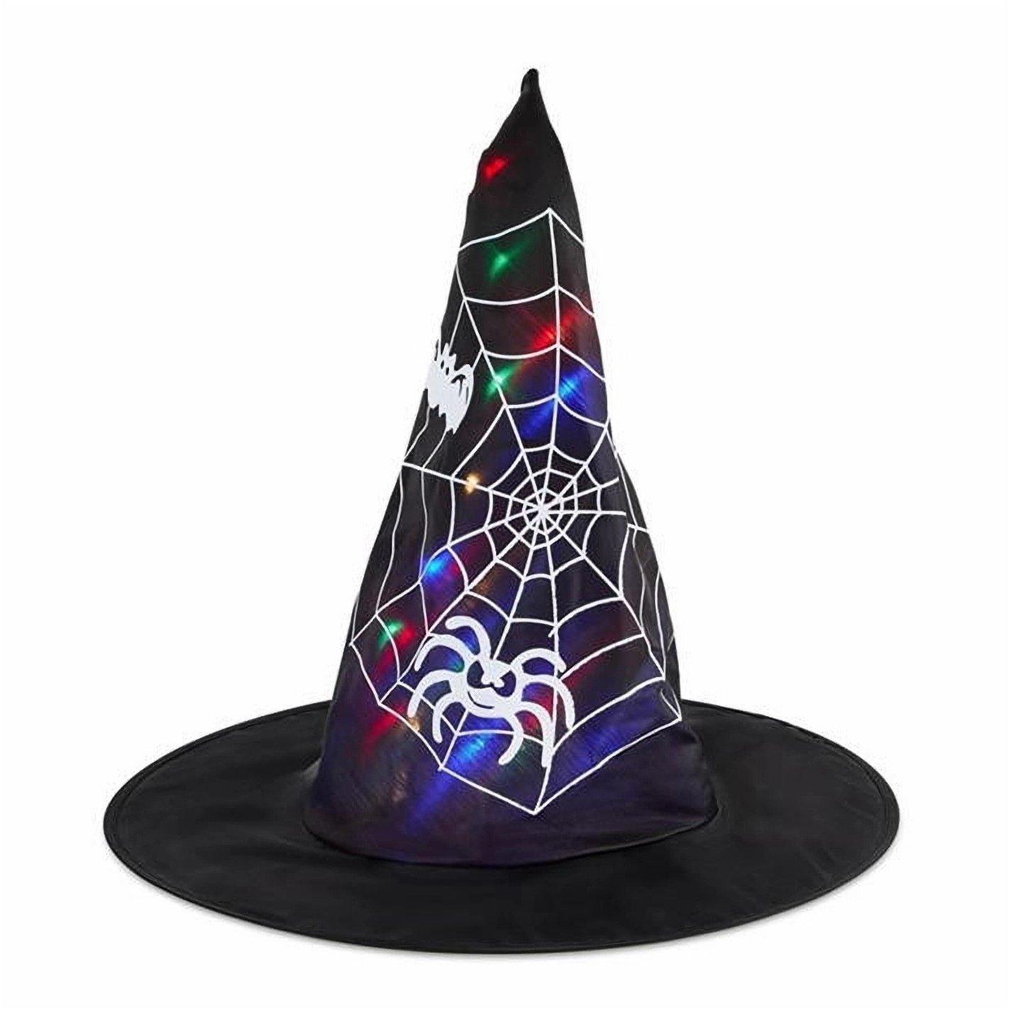 Black - Star - LED Witch Hats 53 Black One Size - 5
