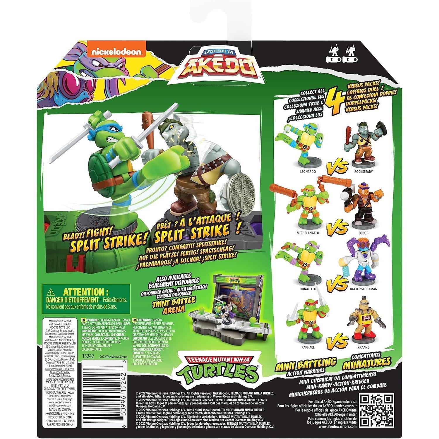 Meerkleurig - Teenage Mutant Ninja Turtles - Leonardo Vs Rocksteady Legends Of Akedo - 3