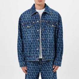 Valentino Toile Iconographe Print Denim Jacket