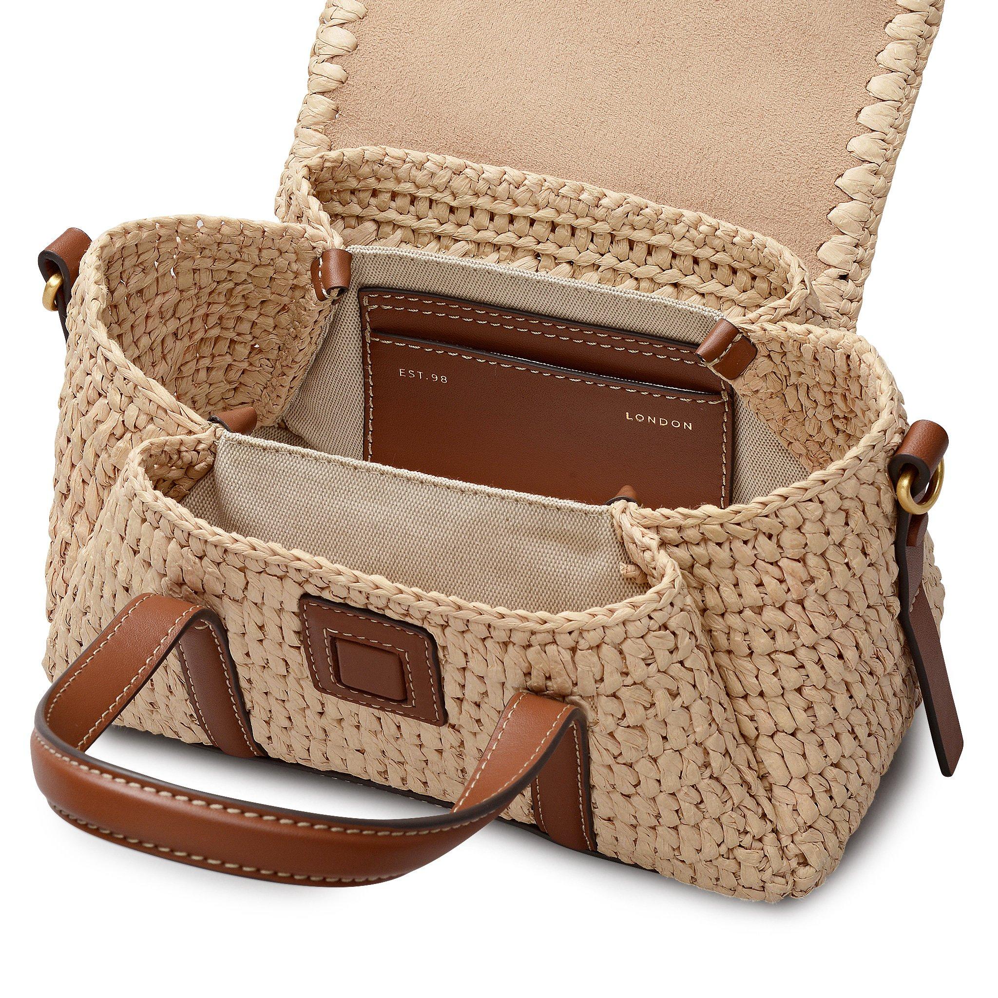 NATURAL - Radley - Women's Chancery Raffia Leather Trim Grab Bag - 3