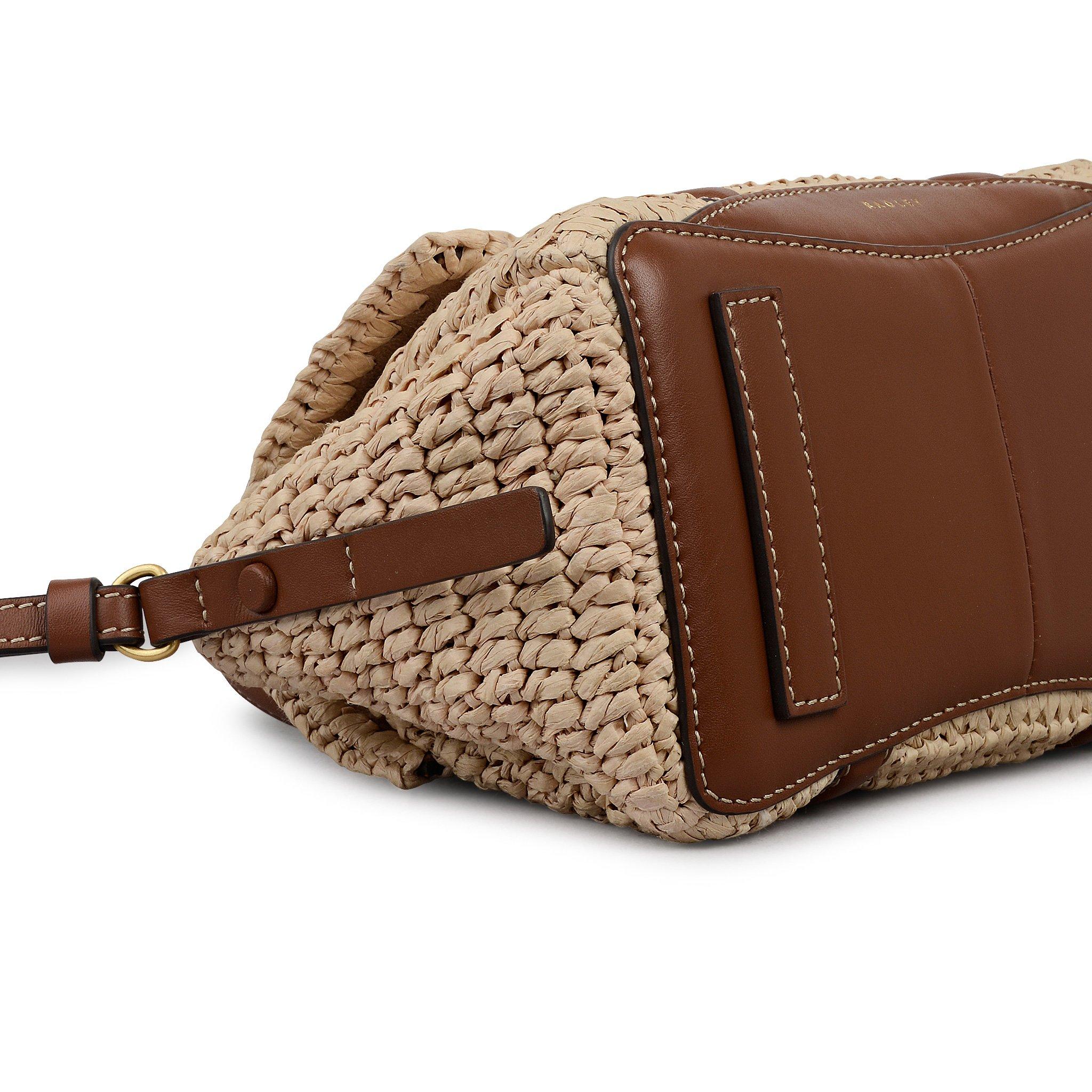 NATURAL - Radley - Women's Chancery Raffia Leather Trim Grab Bag - 4
