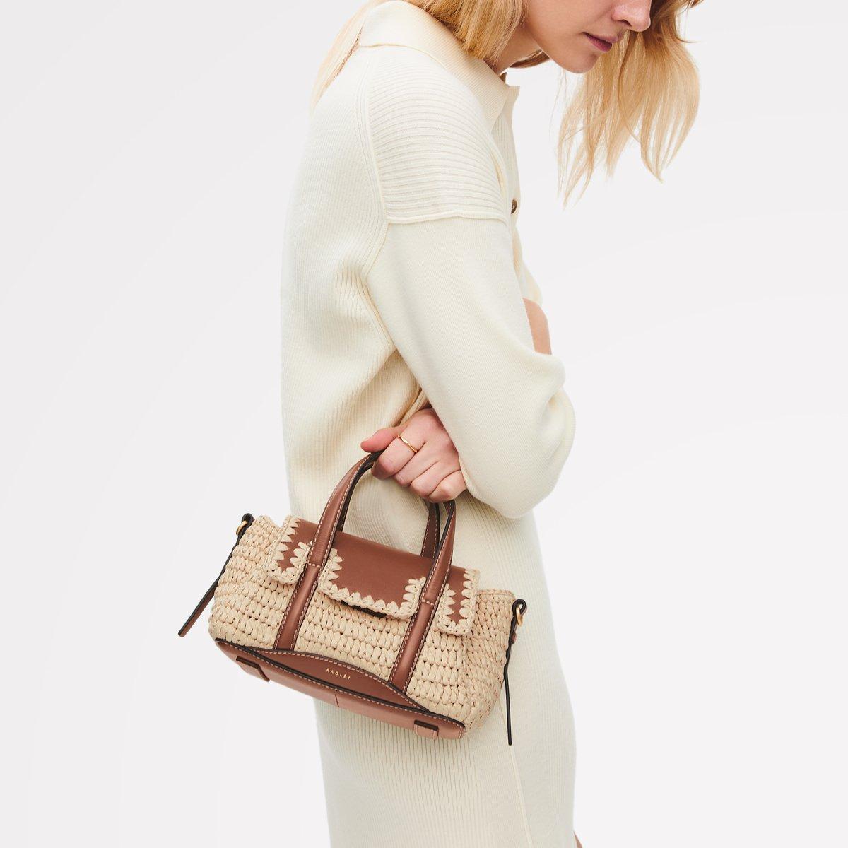 NATURAL - Radley - Women's Chancery Raffia Leather Trim Grab Bag - 6