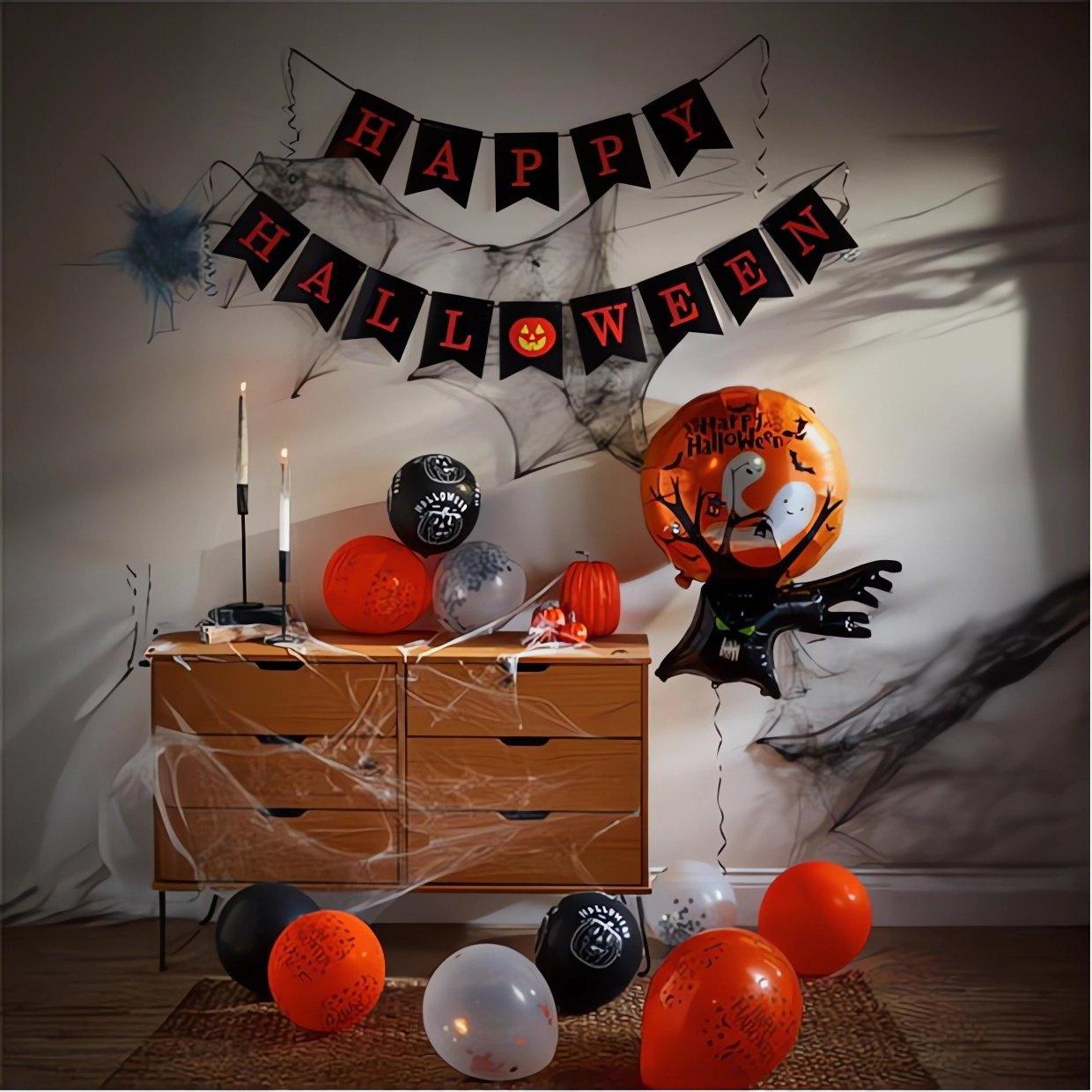 Orange - Star - Halloween Decoration Bundle 53 orange one size - 1
