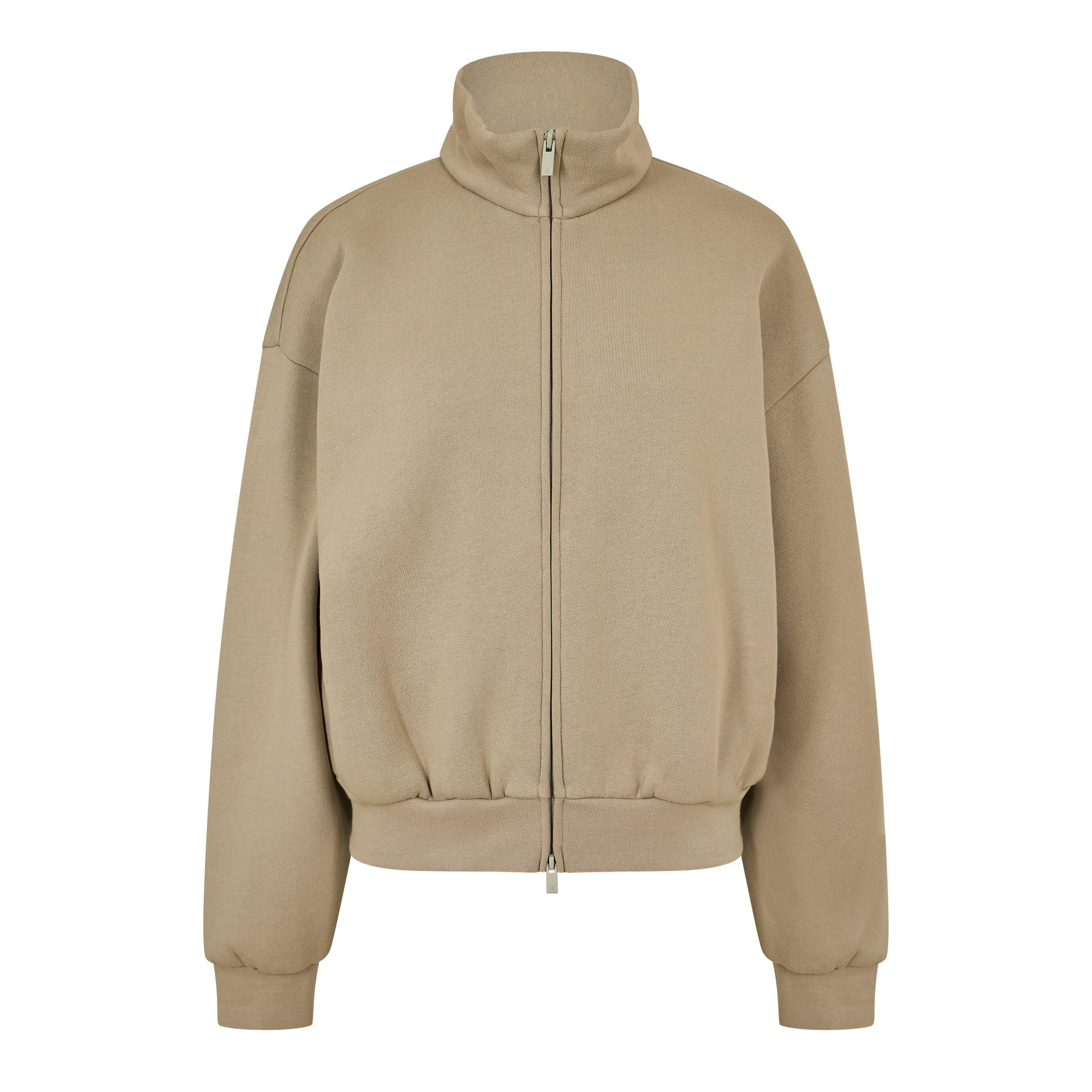Fear Of God Essentials Women's Full Zip Fleece - Seal - 6 (2XS)